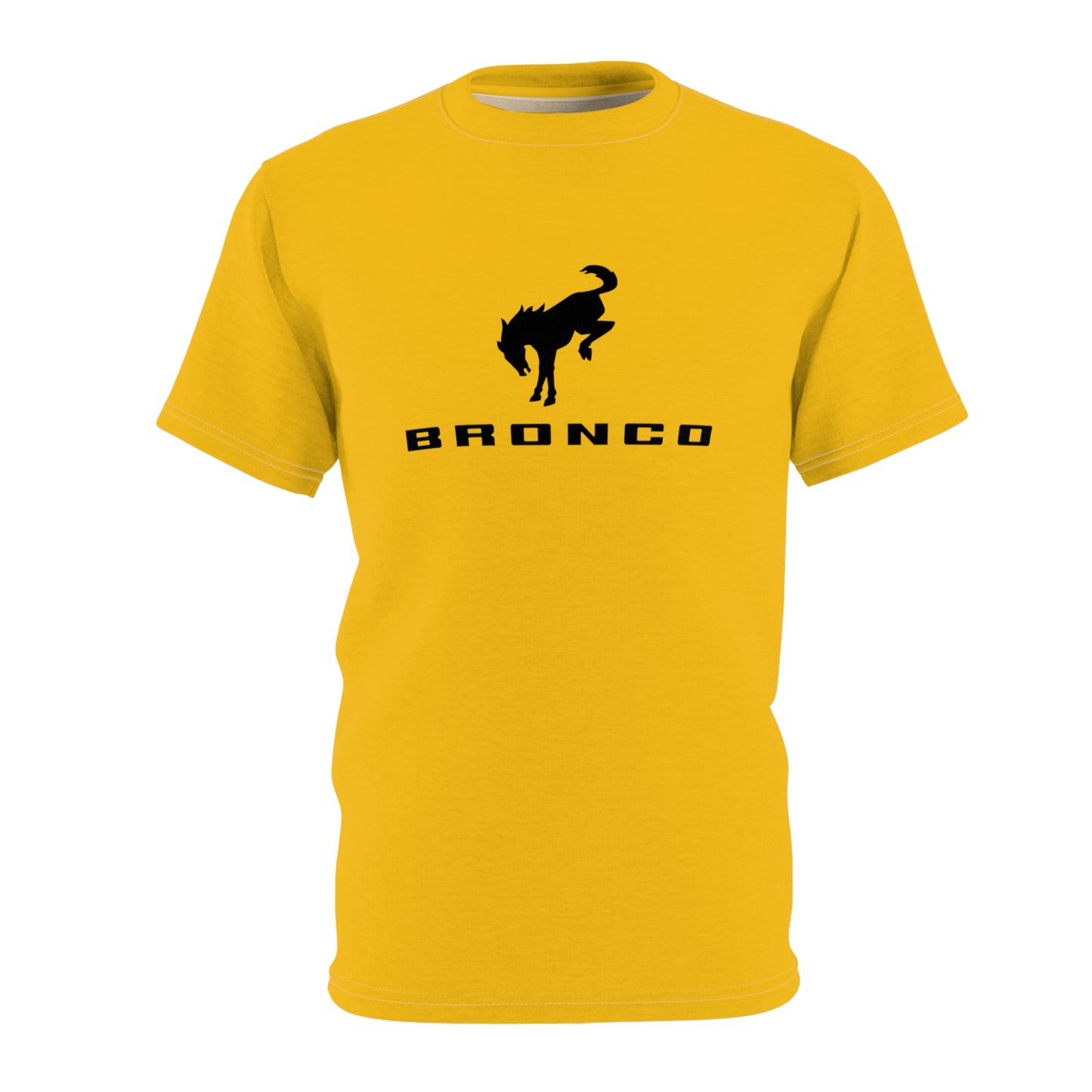 Bronco (YELLOW) Unisex Cut & Sew Tee (AOP)