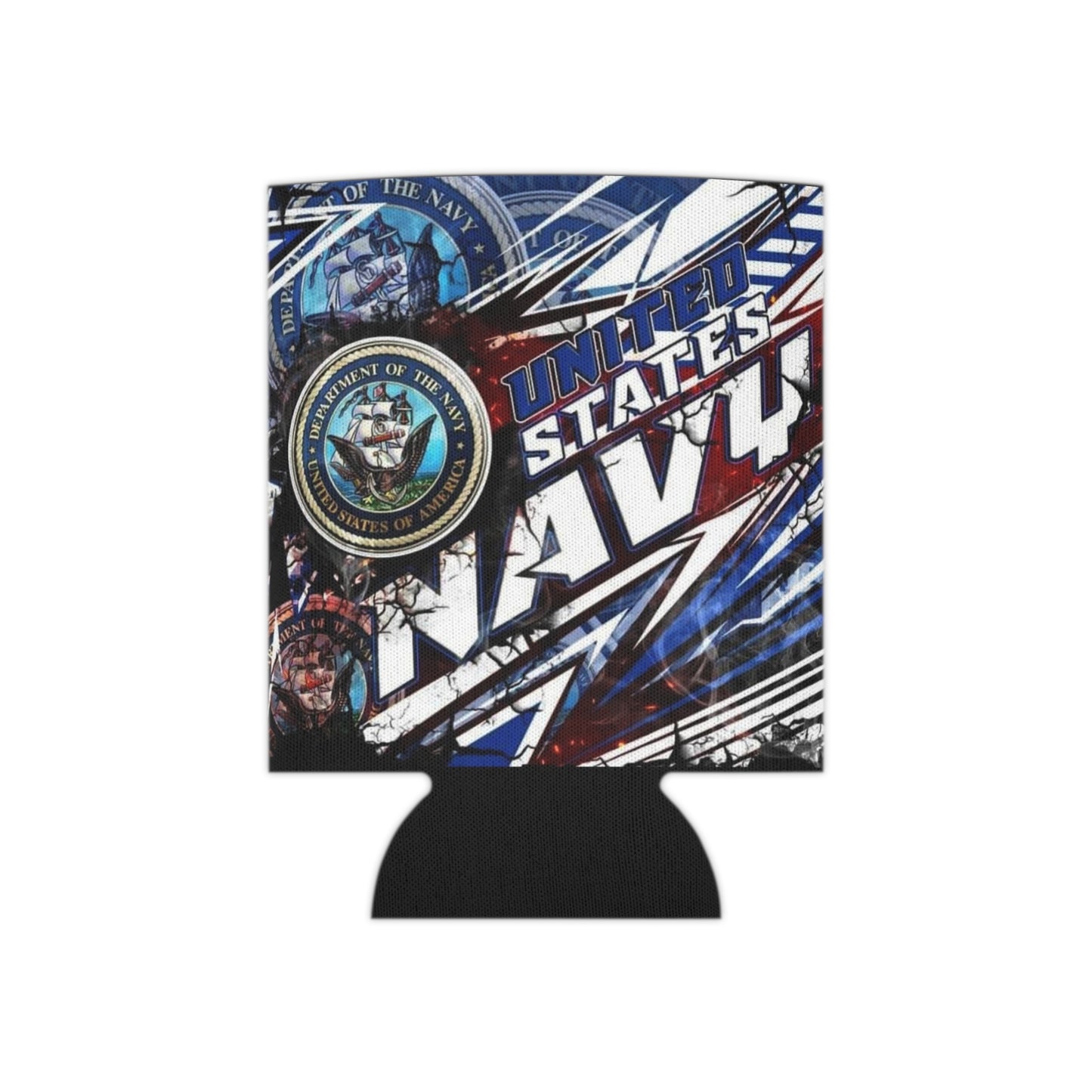 Navy Can Cooler