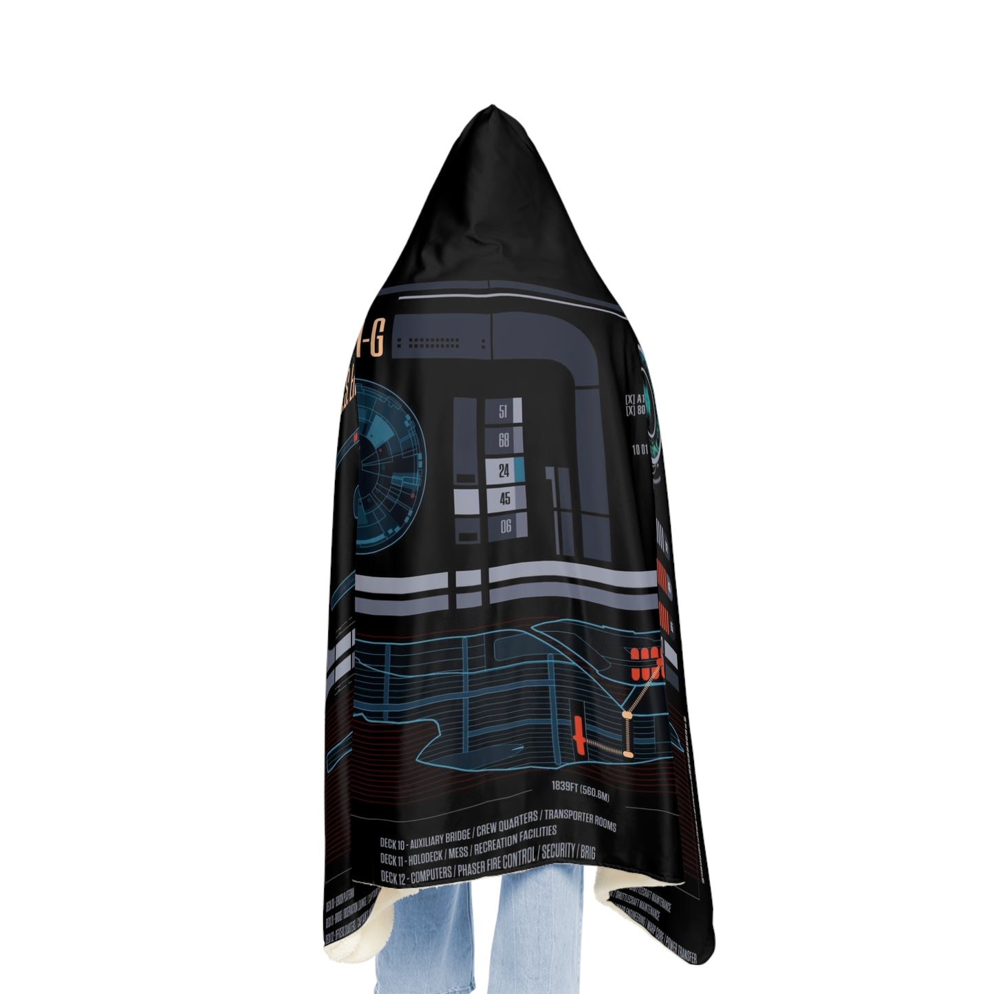 USS Enterprise G Console Snuggle Blanket