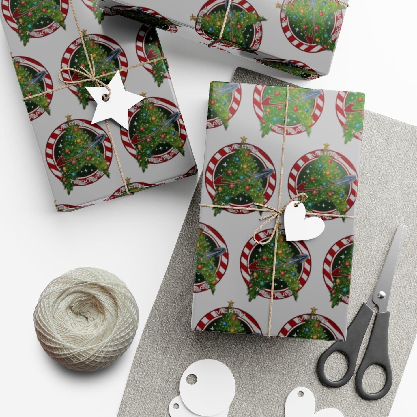 Star Trek Christmas Tree Gift Wrap Papers