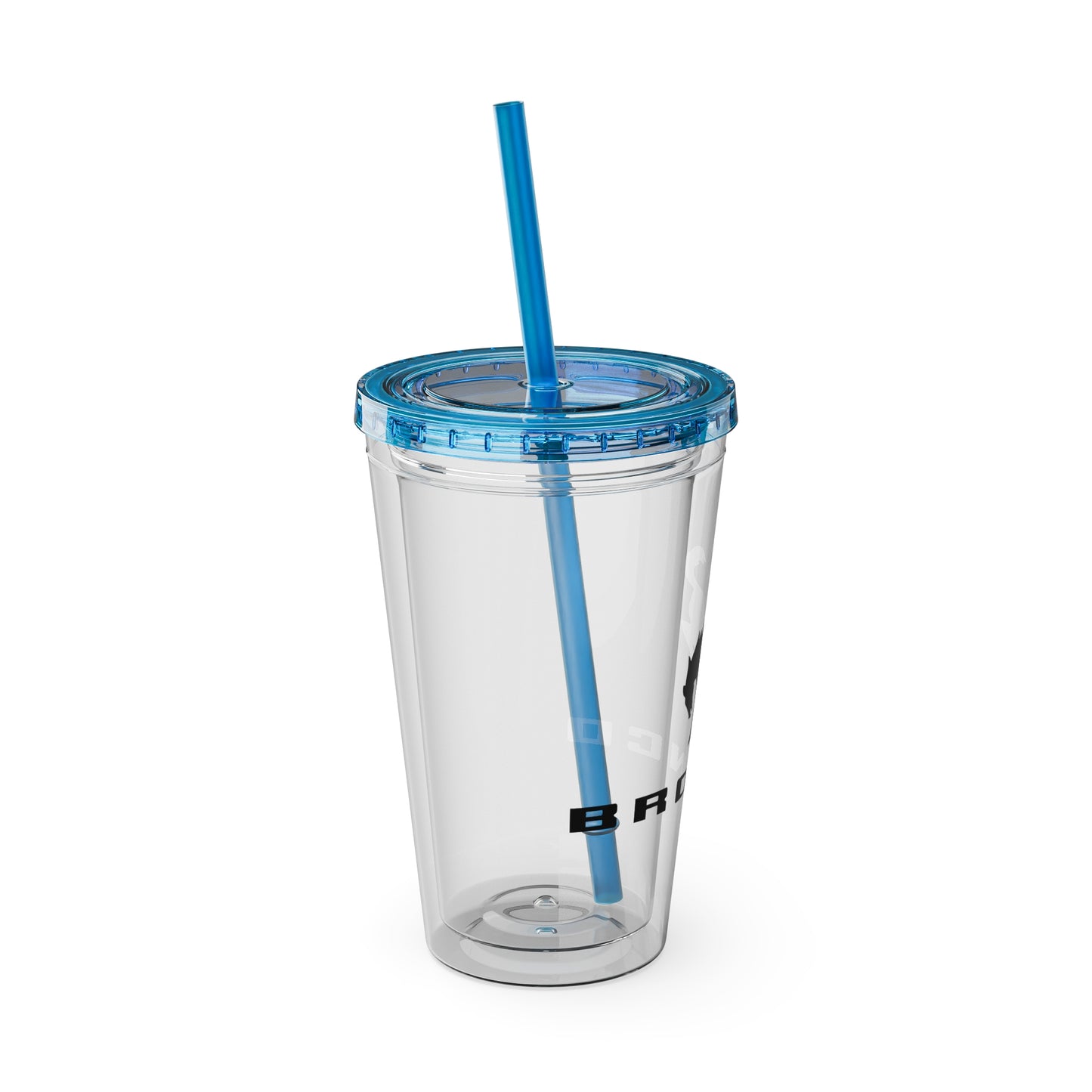 Bronco Sunsplash Tumbler and You Choose from 11 colors of Lid and with Straw, 16oz