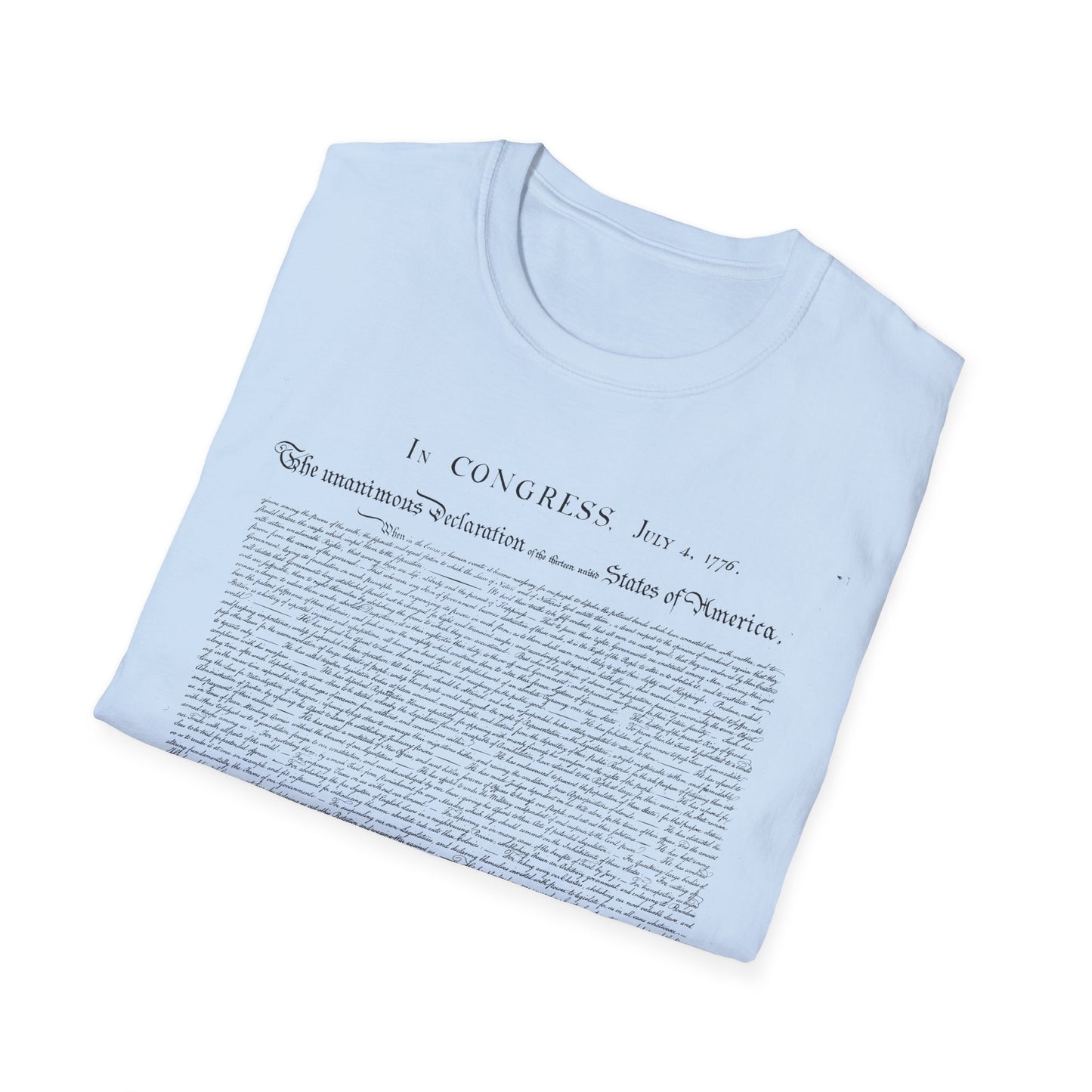 Declaration of Independence  Unisex Softstyle T-Shirt