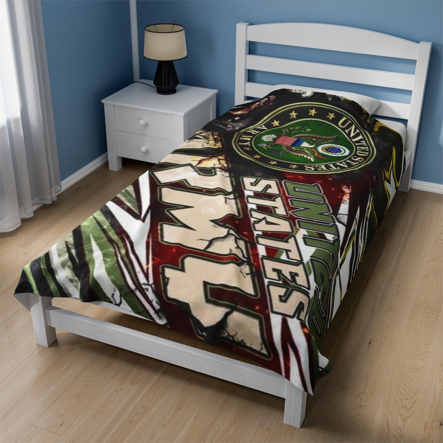 U.S. Army Velveteen Plush Blanket
