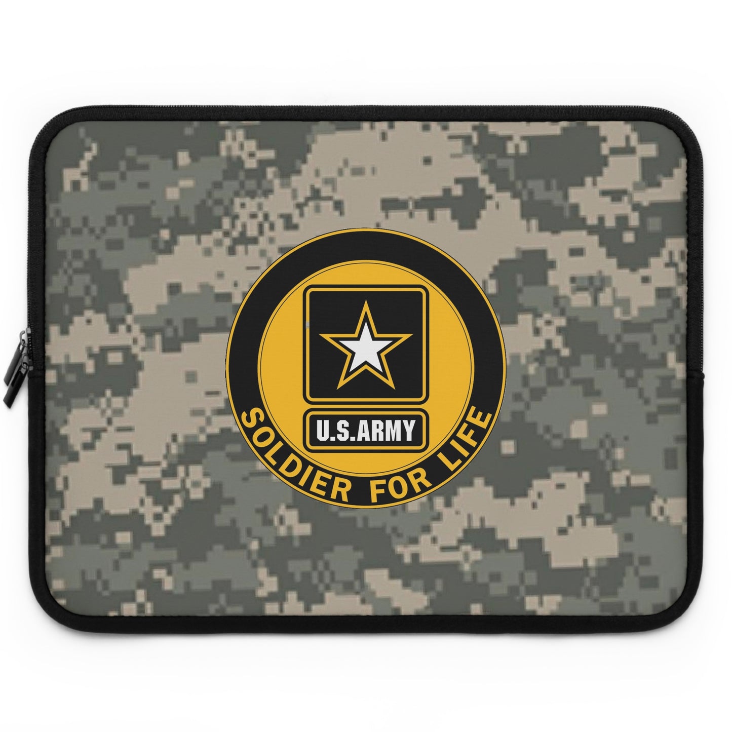 US Army Soldier For Life Laptop Sleeve (Camo)