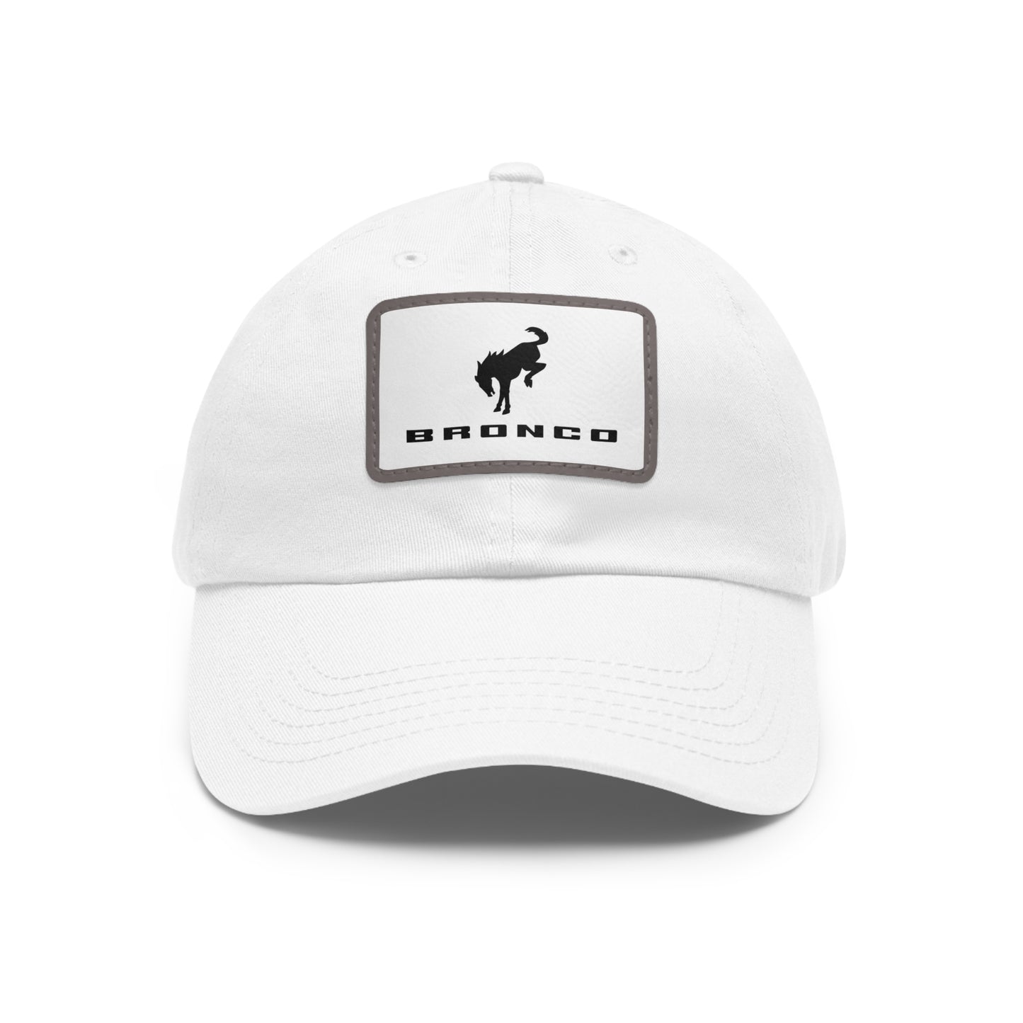 Bronco Hat with Leather Patch (Rectangle)