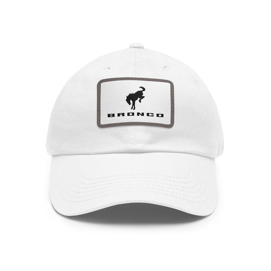 Bronco Hat with Leather Patch (Rectangle)