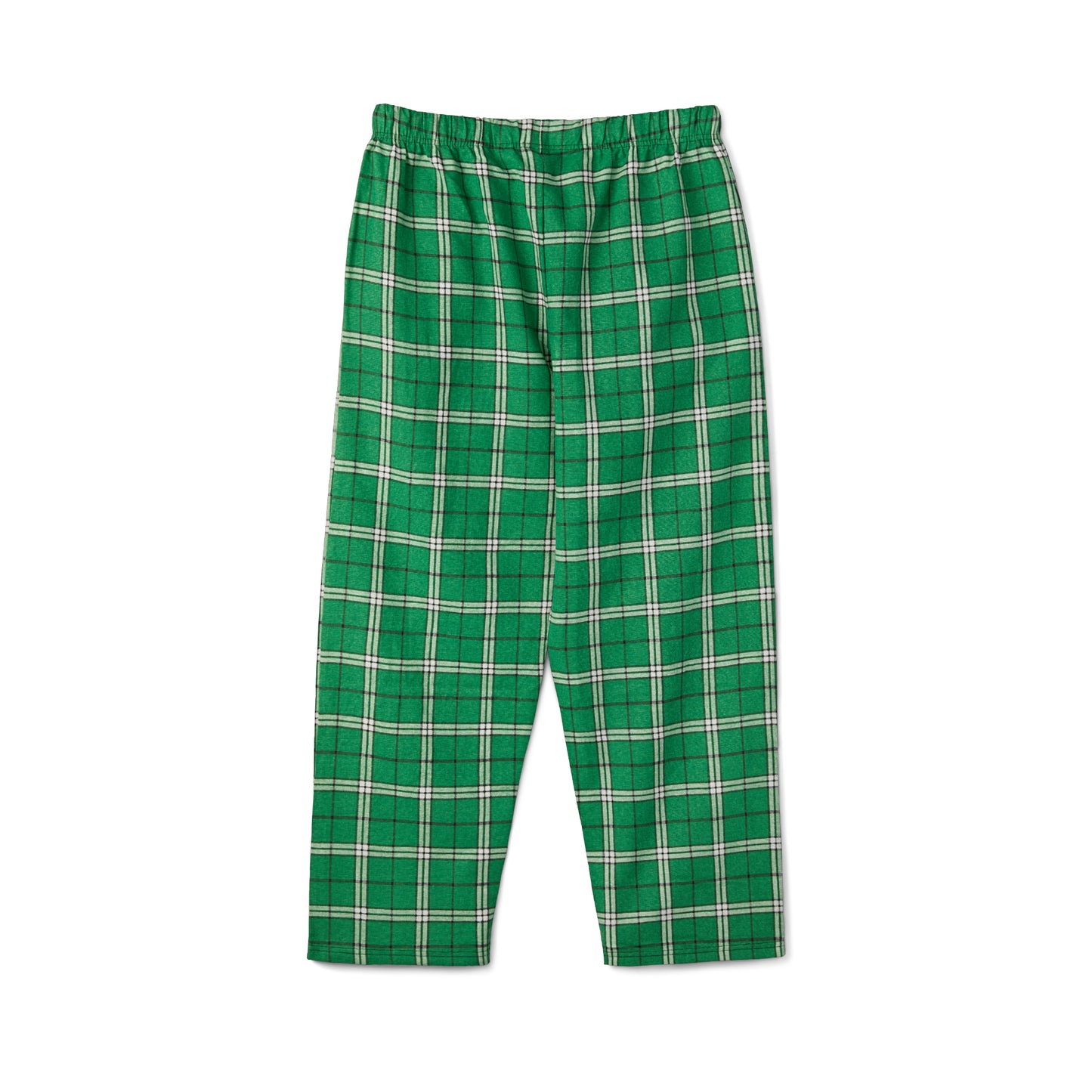 All booked for Christmas Women's Short Sleeve Pajama Set (Green Flanel)