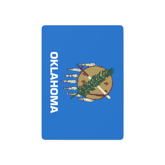 Oklahoma State Flag Poker Cards