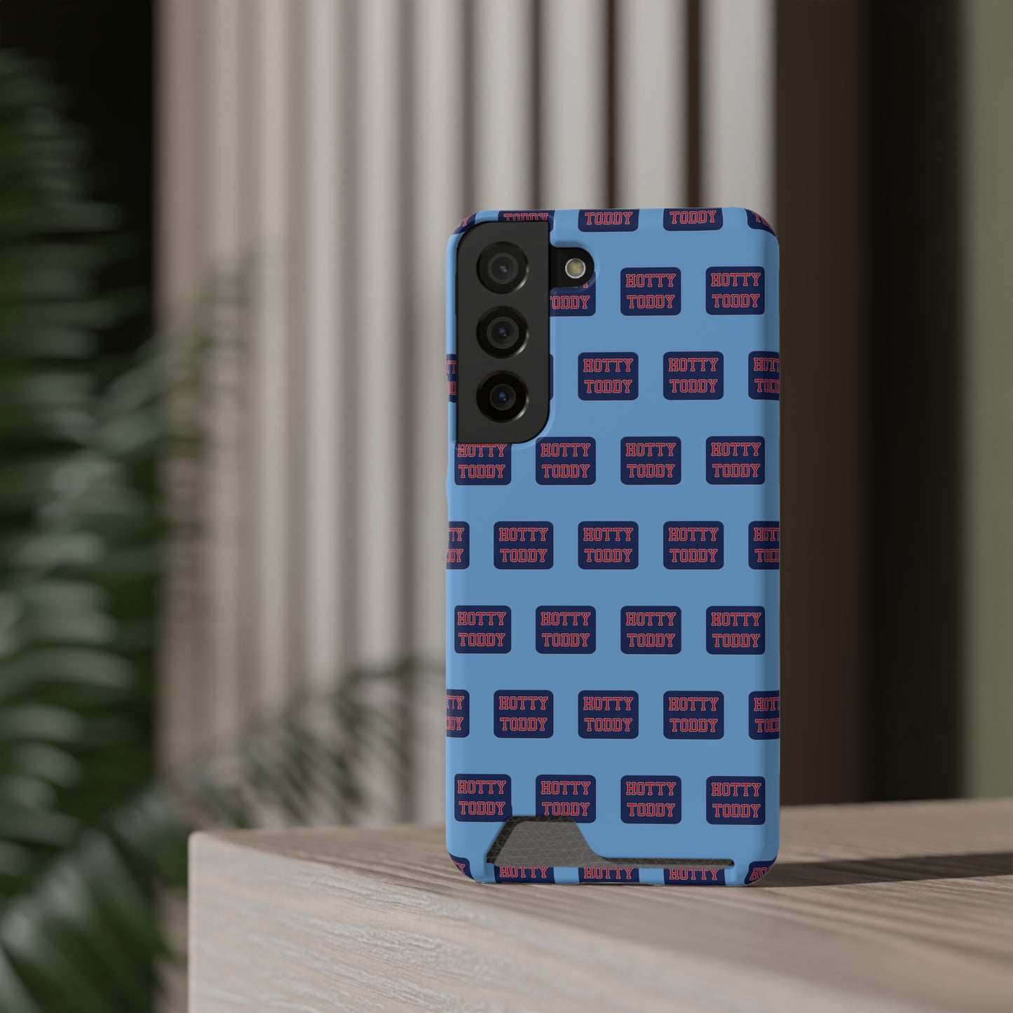 iPhone and Samsung Hotty Toddy (BLUE) Phone Case With Card Holder