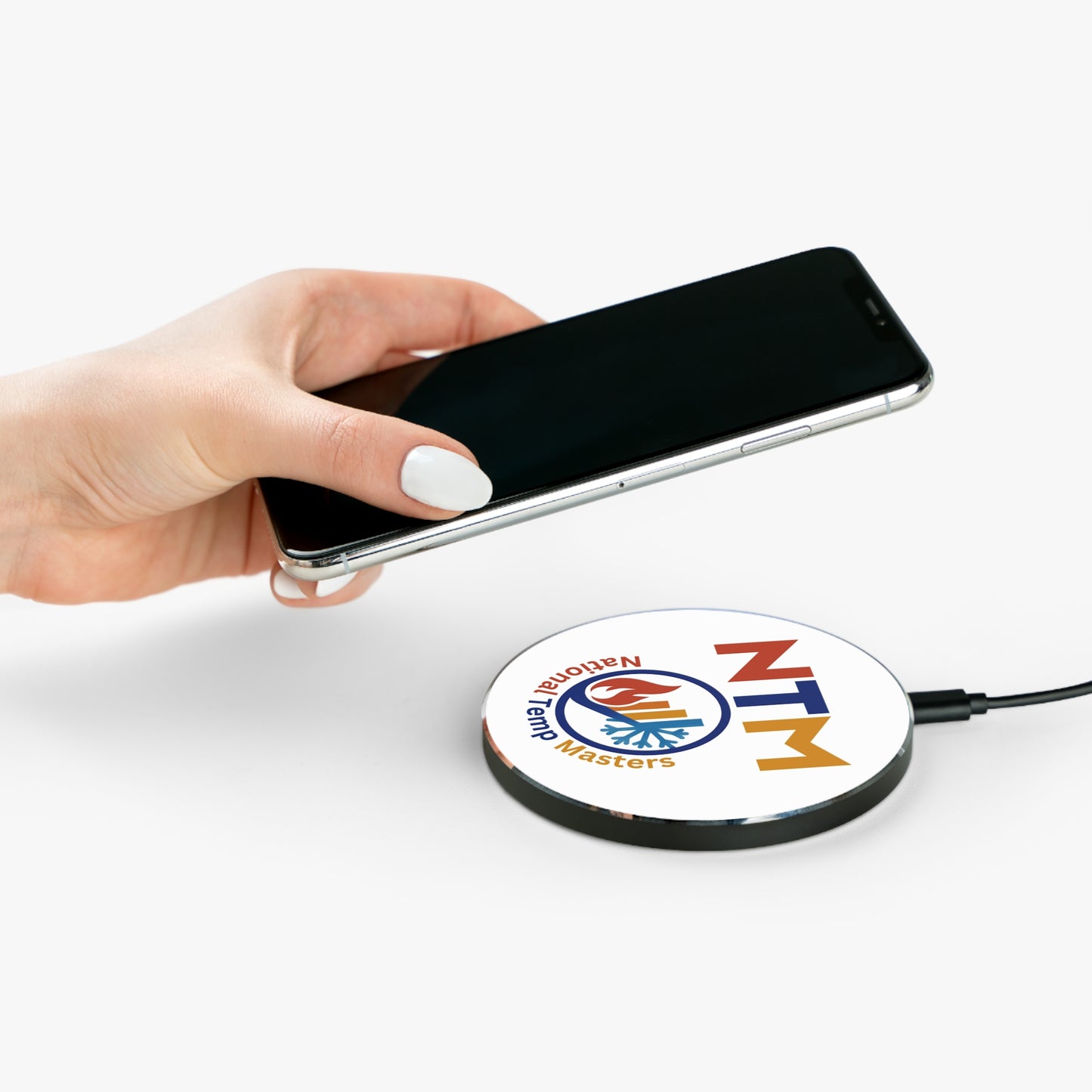 Wireless Charger for National Temp Masters | Fast Charging Pad, Tech Gift, Unique Desk Accessory, Personalized Charge Station