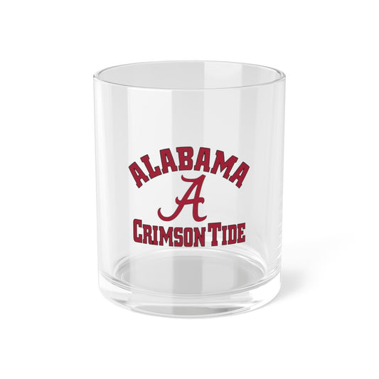 Alabama Crimson Tide Bar Glass