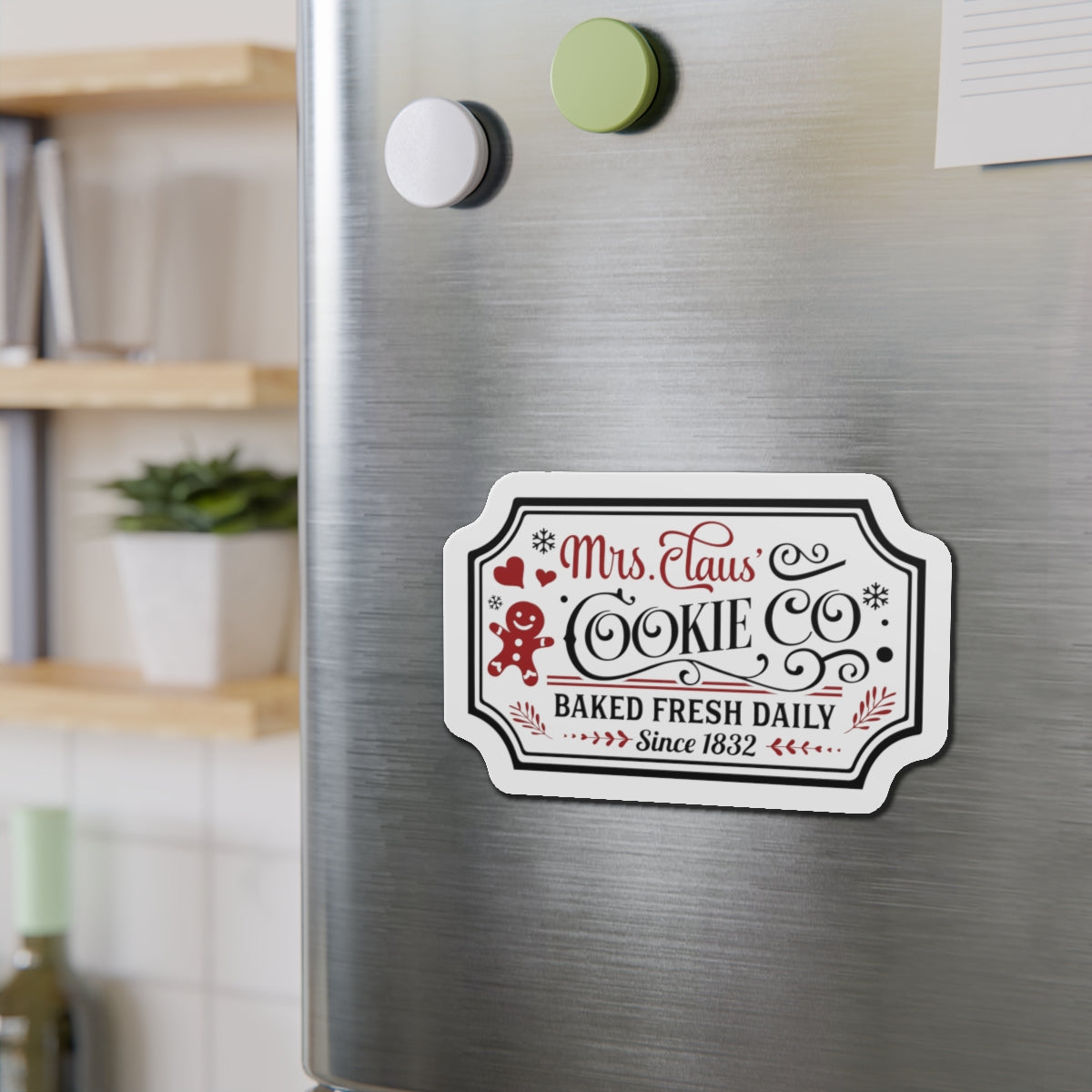 Mrs. Clause Cookie Comany Die-Cut Magnets