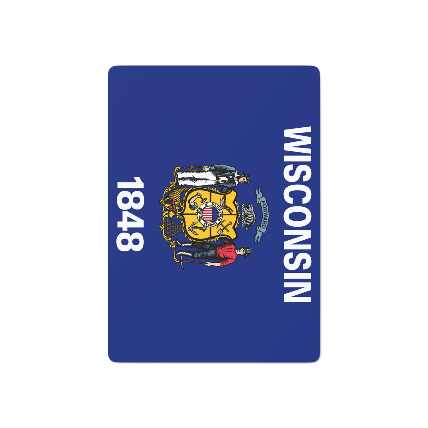 Wisconsin State Flag Poker Cards
