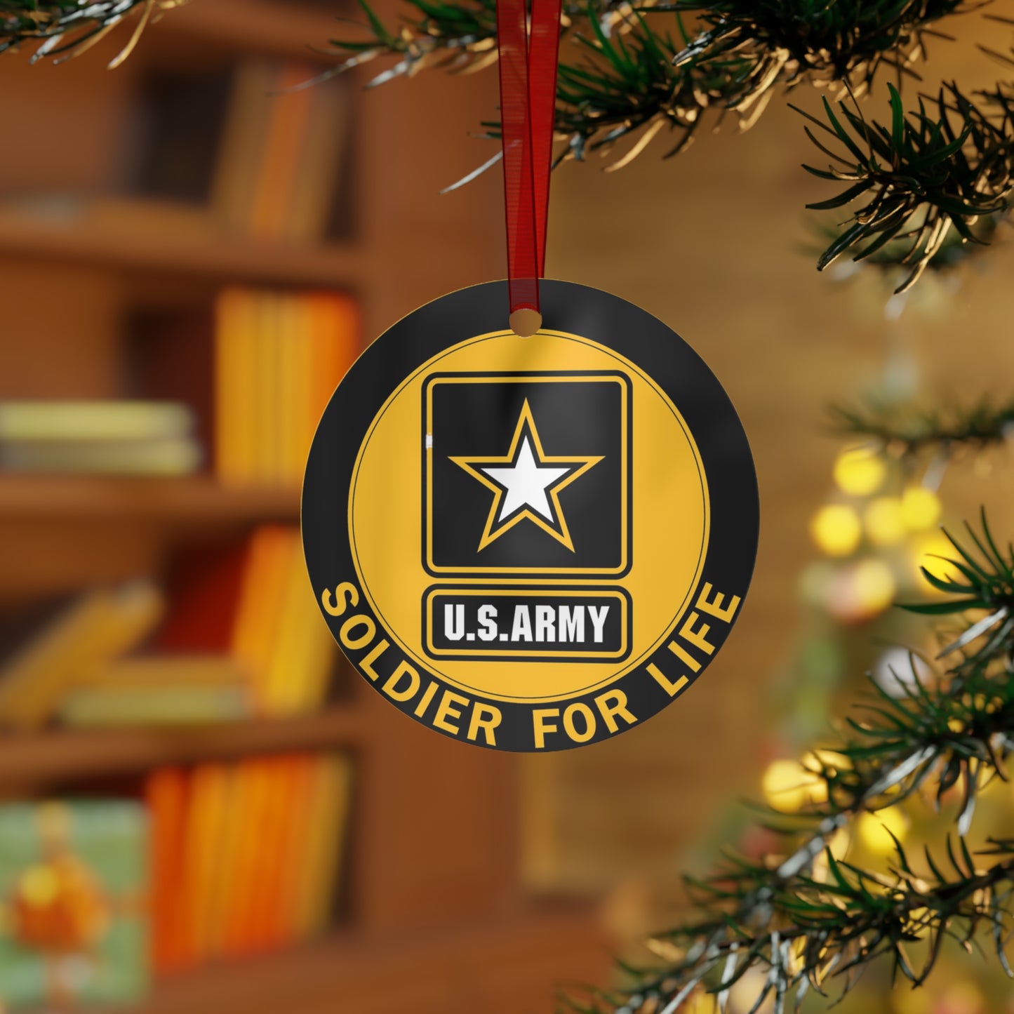 Soldier for Life Metal Ornaments