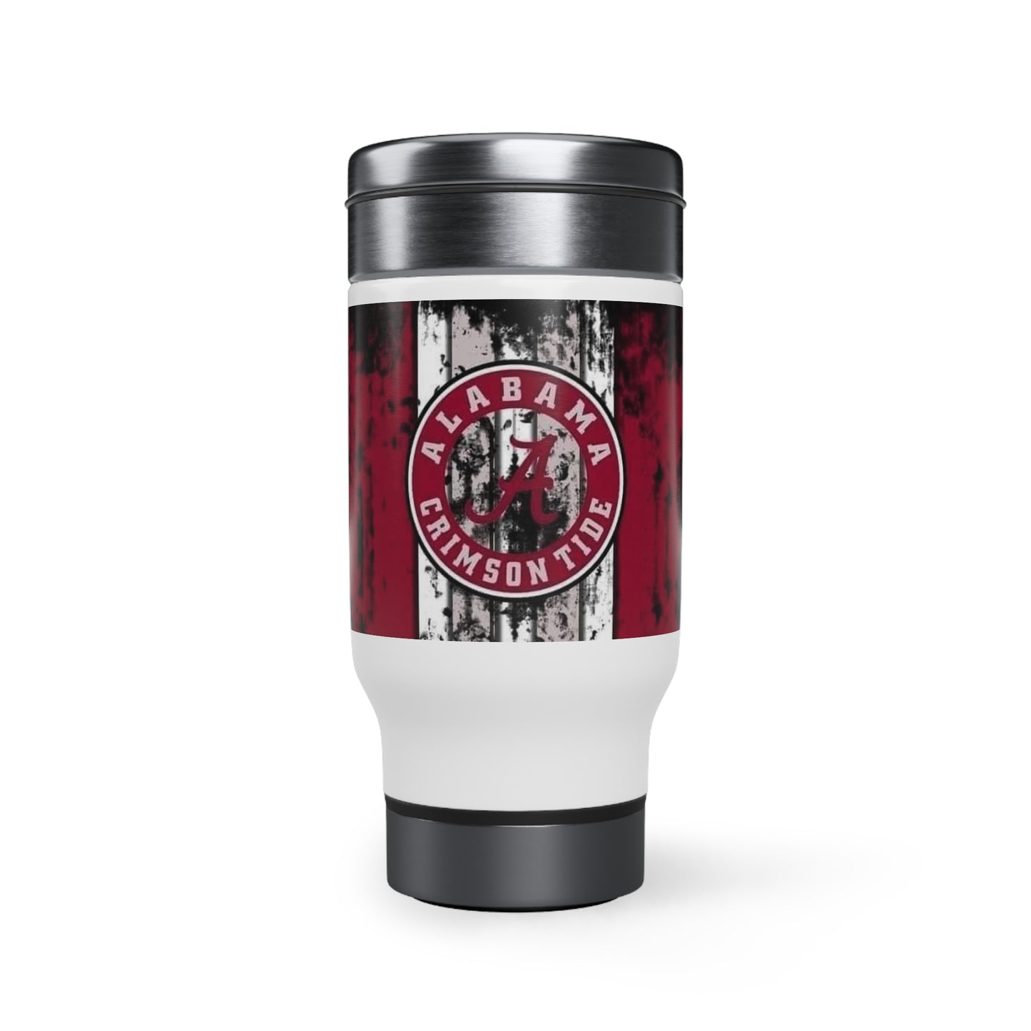 Alabama Crimson Tide Stainless Steel Travel Mug with Handle, 14oz