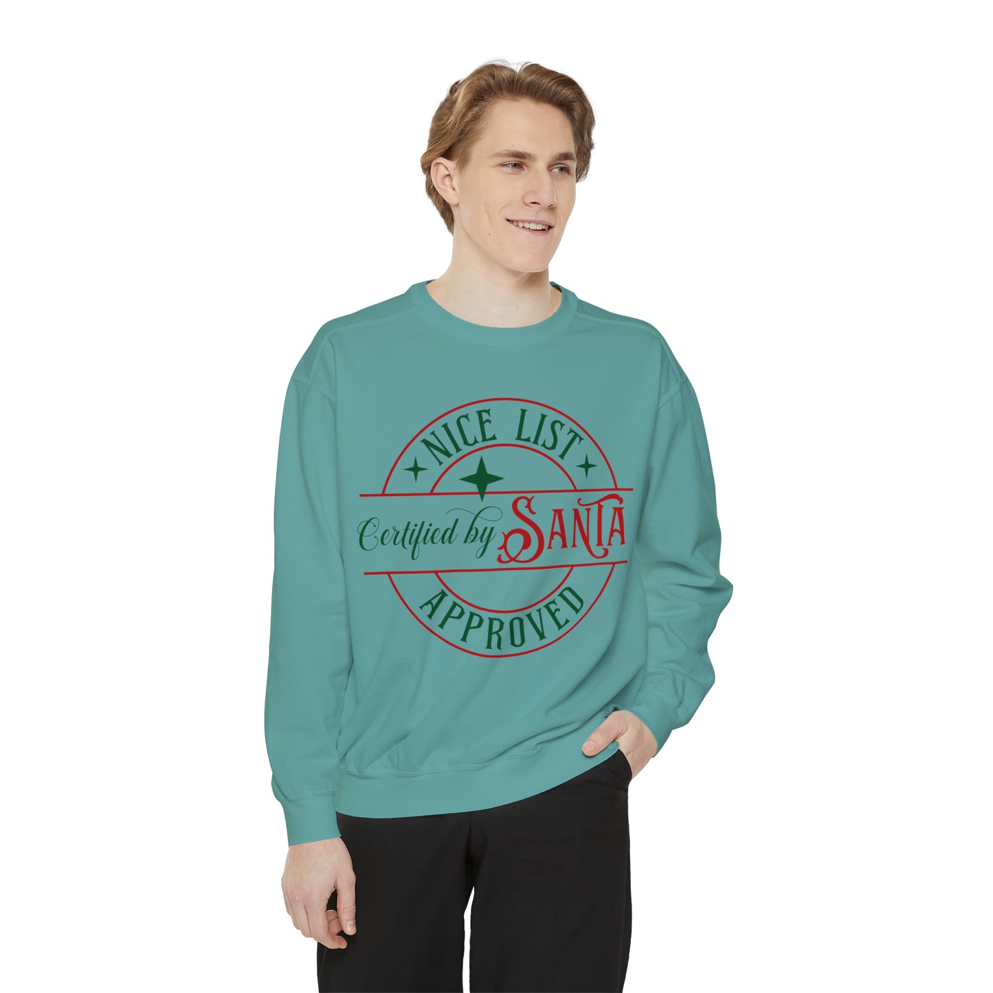 Nice List Unisex Garment-Dyed Sweatshirt