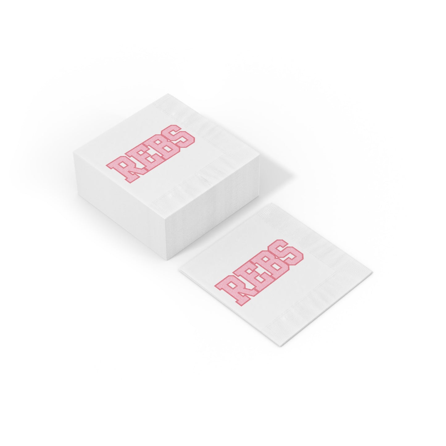 REBS White Coined Napkins