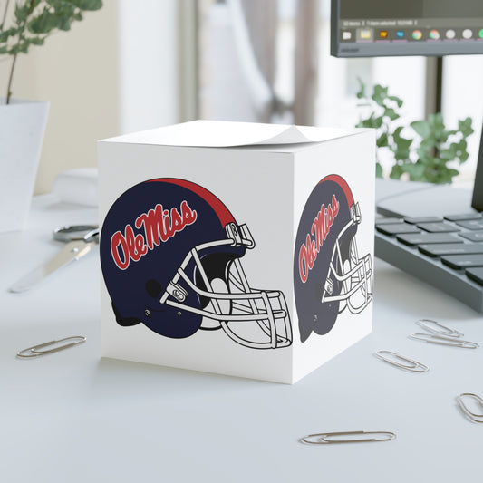 Ole Miss Helmet Note Cube