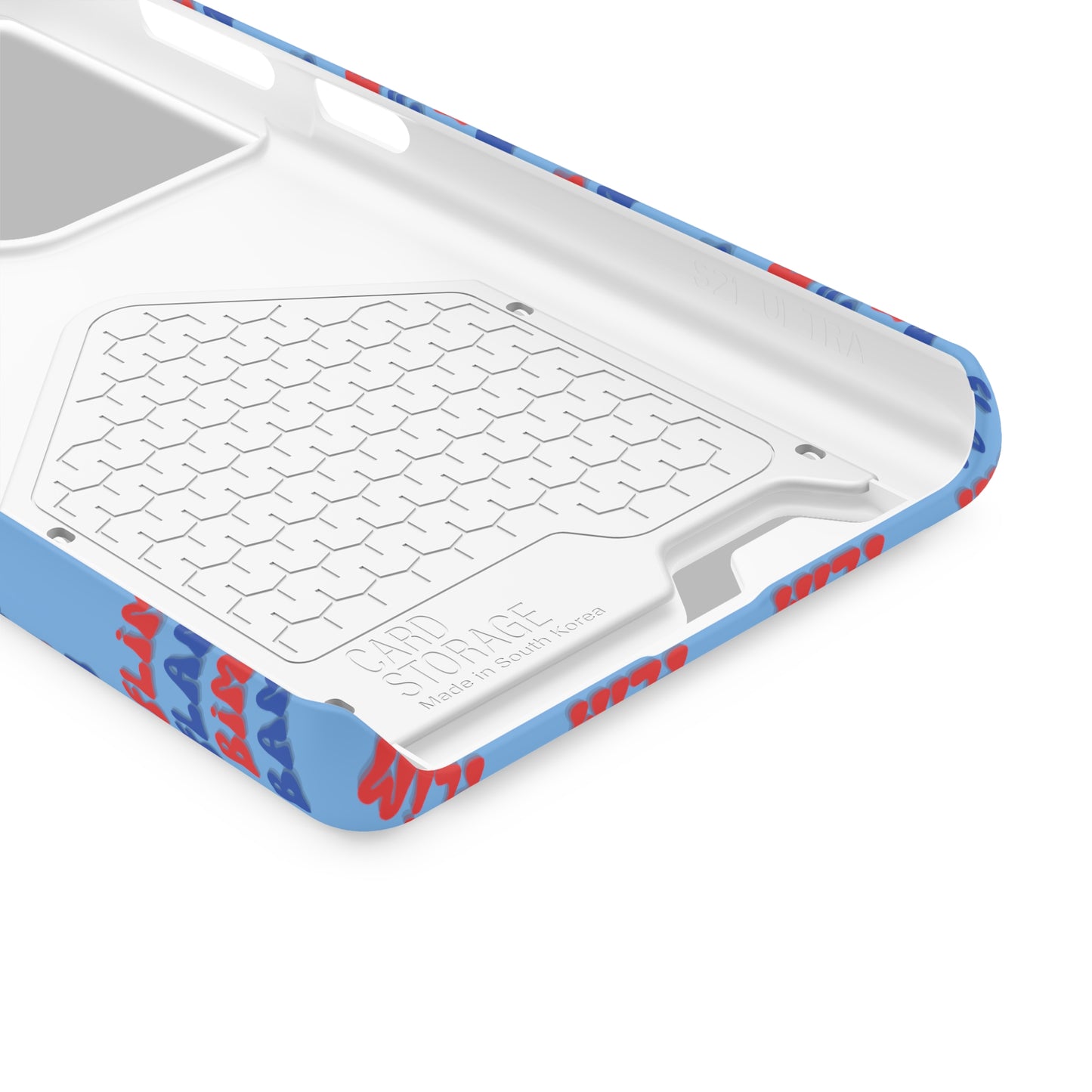 iPhone and Samsung Flim Flam Bim Bam (BLUE) Phone Case With Card Holder