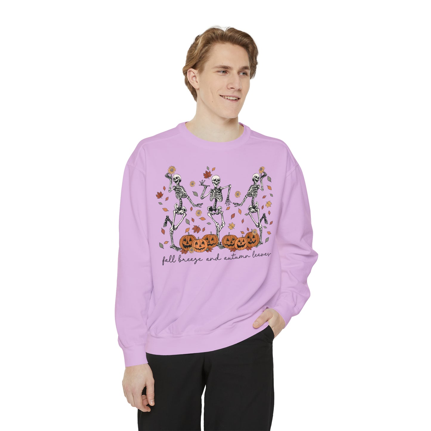 Dancing Skeleton Unisex Garment-Dyed Sweatshirt