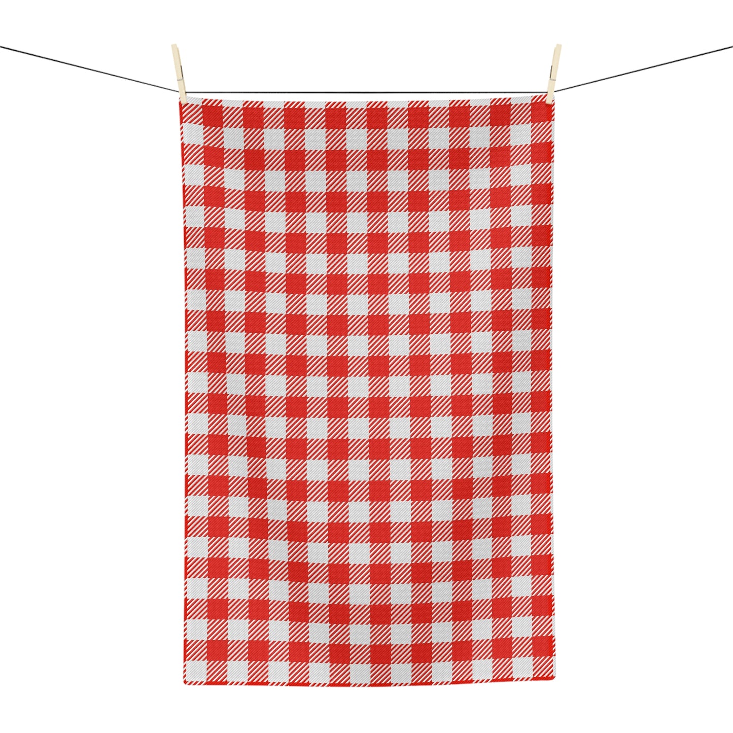 Red Checkered Soft Tea Towel