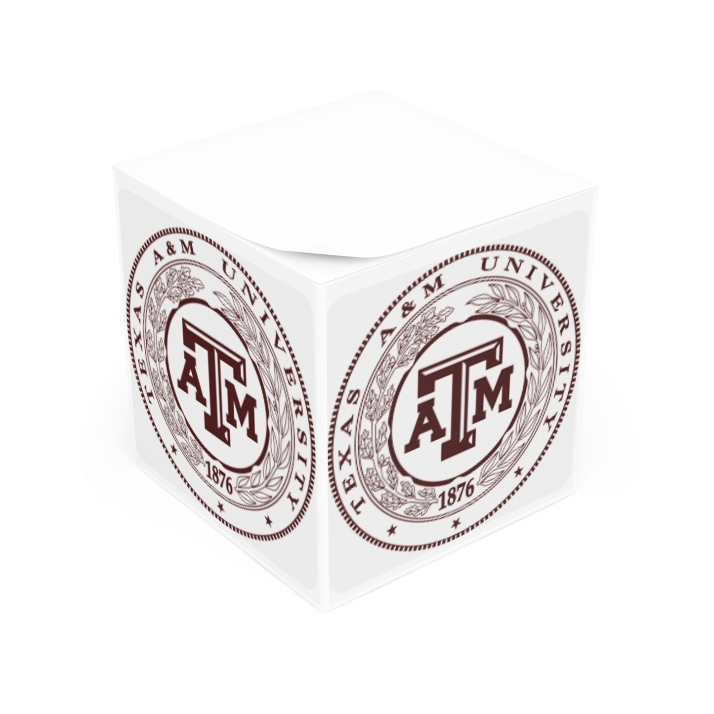 Texas A&M Seal Note Cube