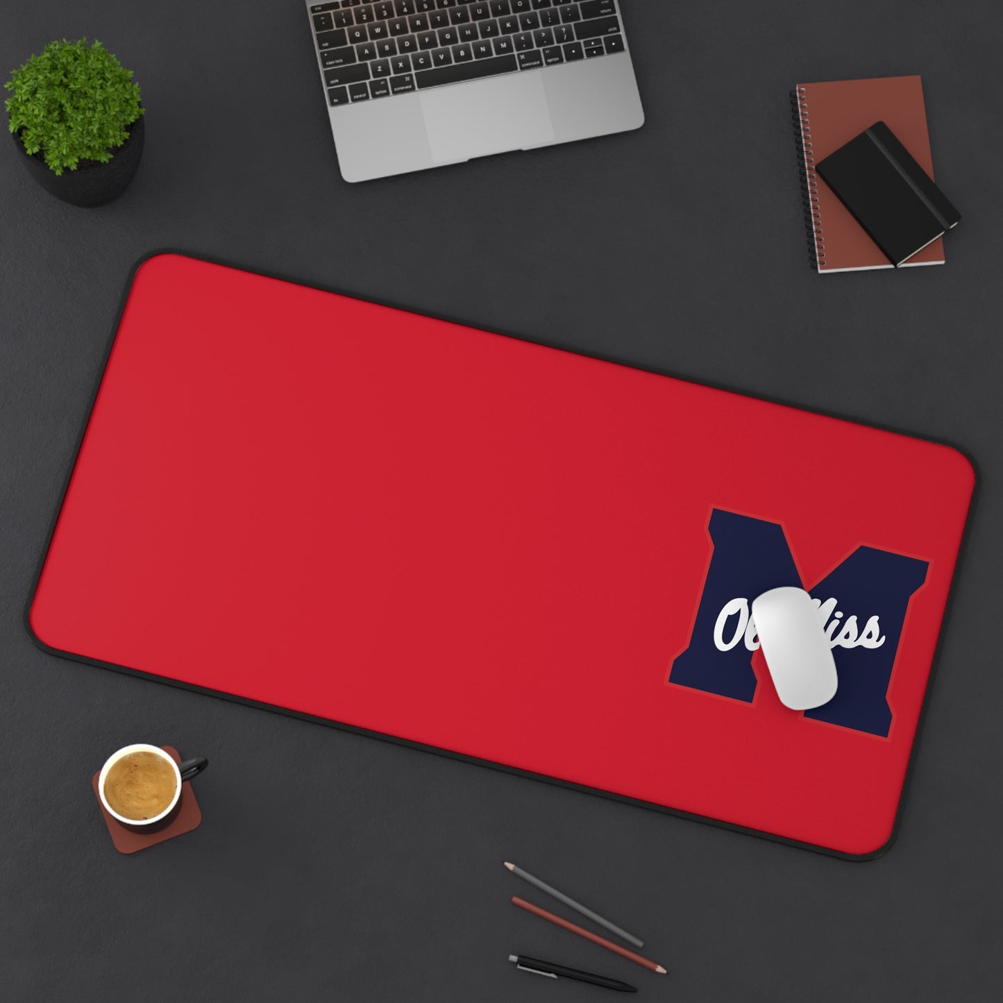 Red M Ole. Miss Desk Mat