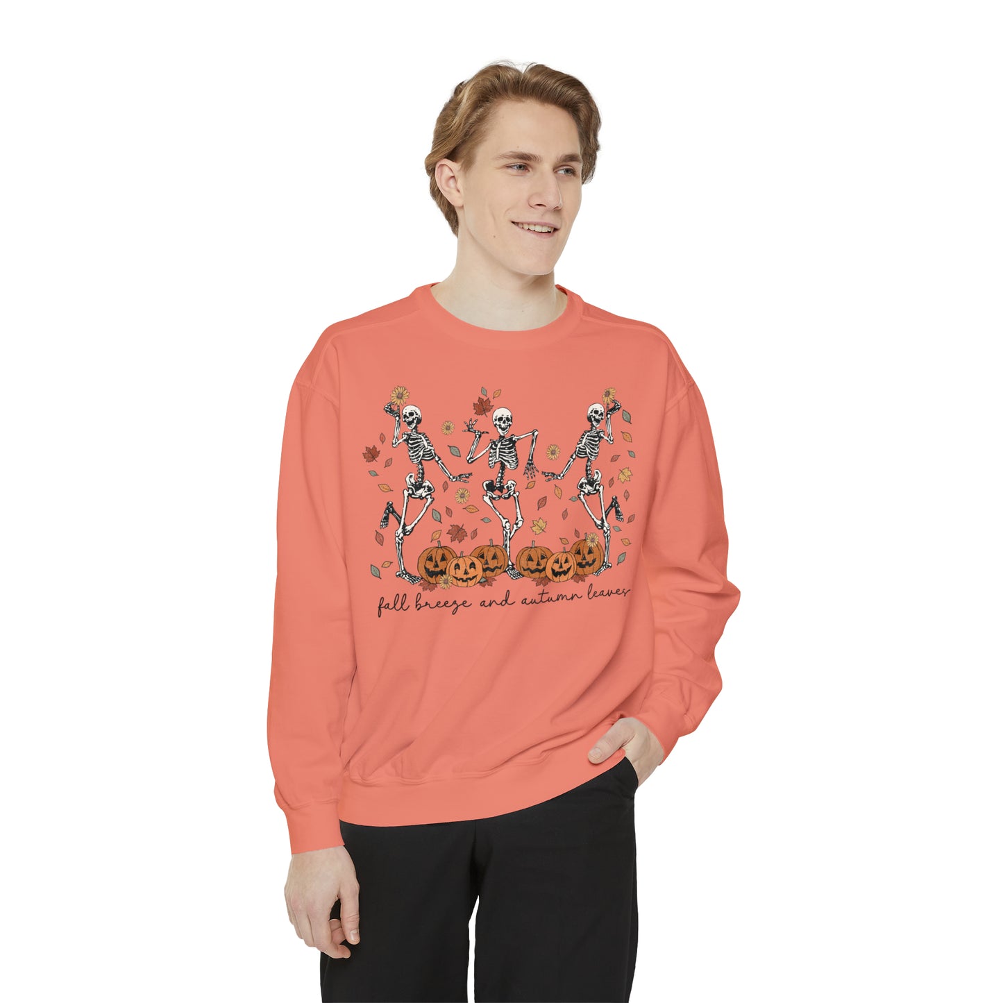 Dancing Skeleton Unisex Garment-Dyed Sweatshirt