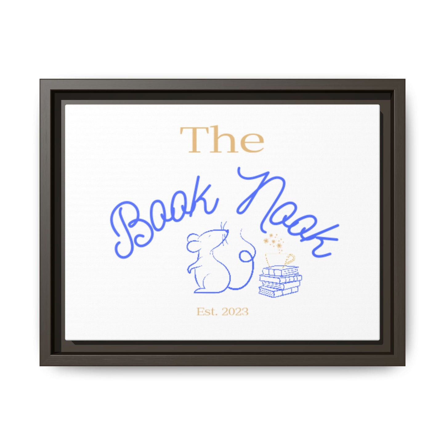 The Book Nook - Matte Canvas, Framed (Multi-color)
