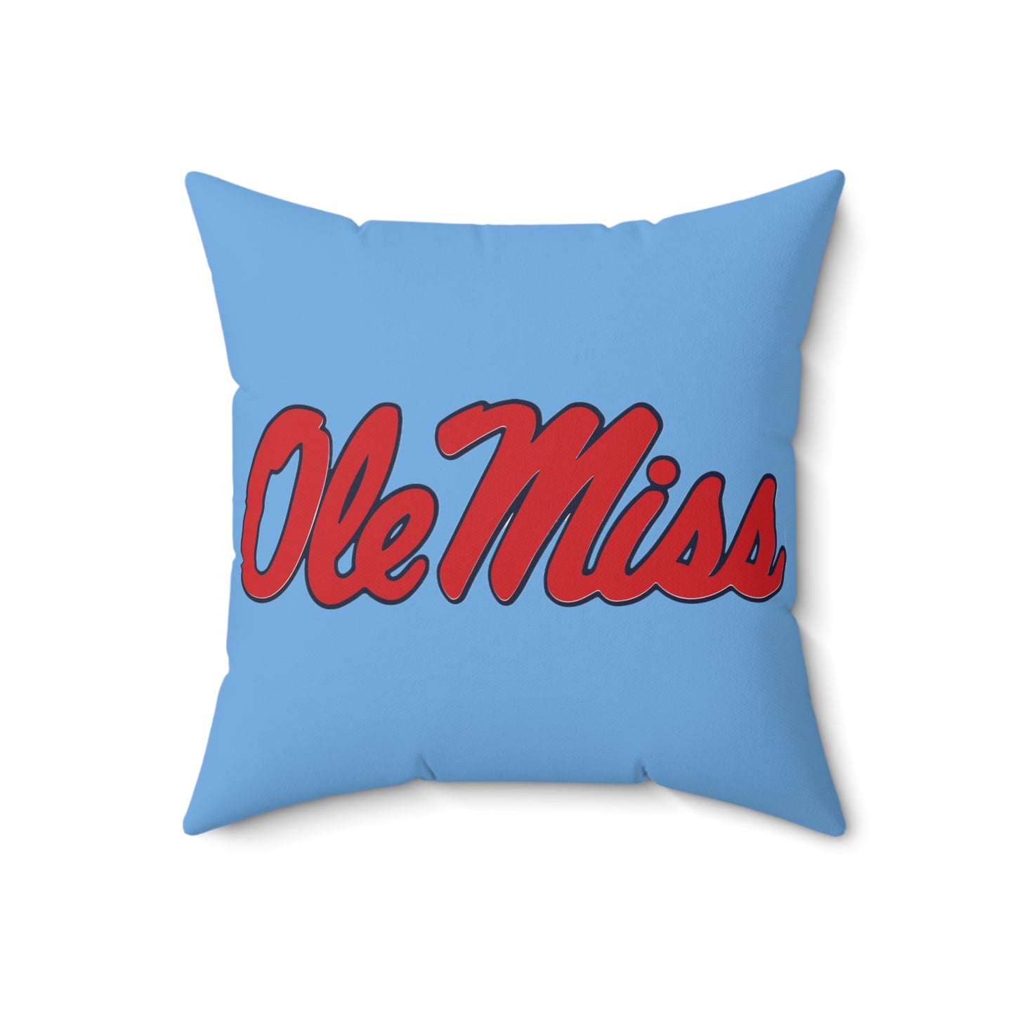 Ole Miss I am a Rebel Spun Polyester Square Pillow