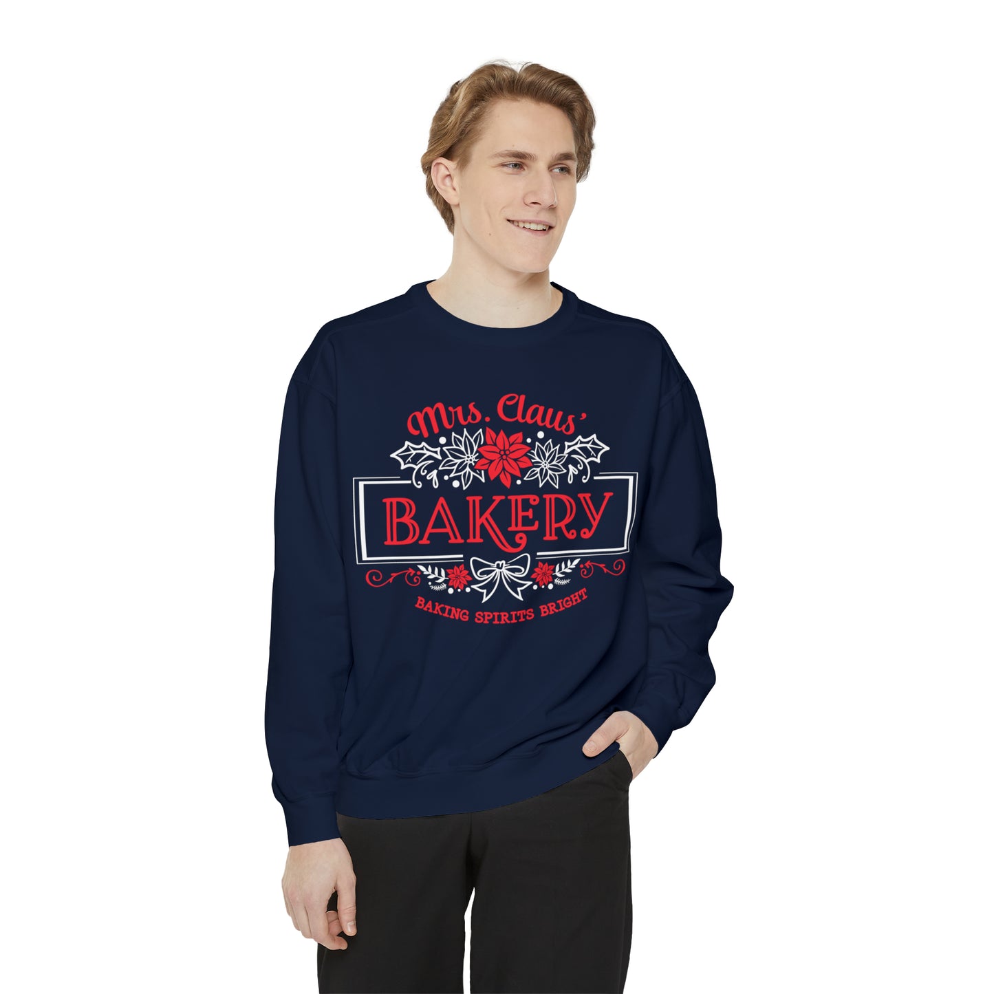 Mrs. Clause Bakery Unisex Garment-Dyed Sweatshirt