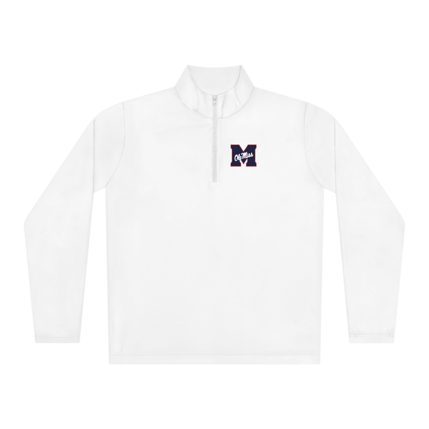 Ole Miss "M" Unisex Quarter-Zip Pullover