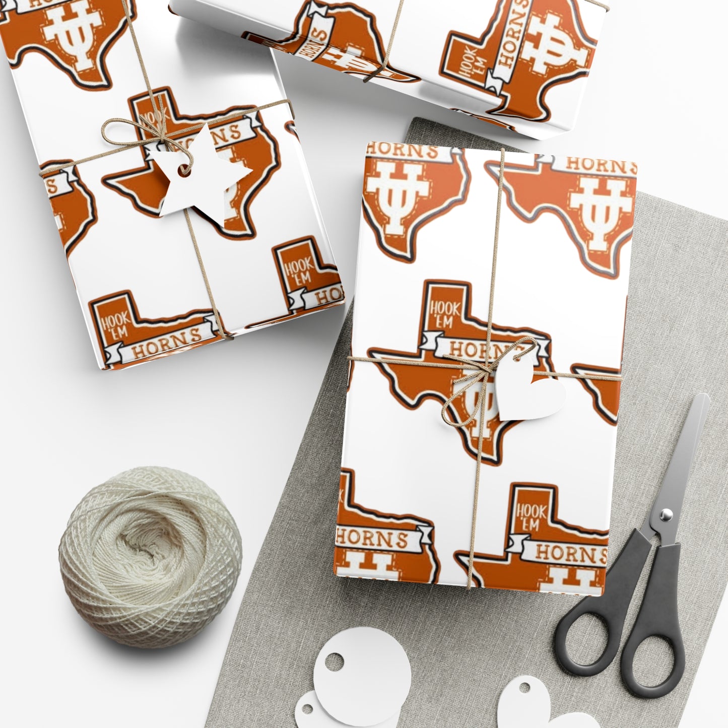 Hook em Horns UT Gift Wrap Papers