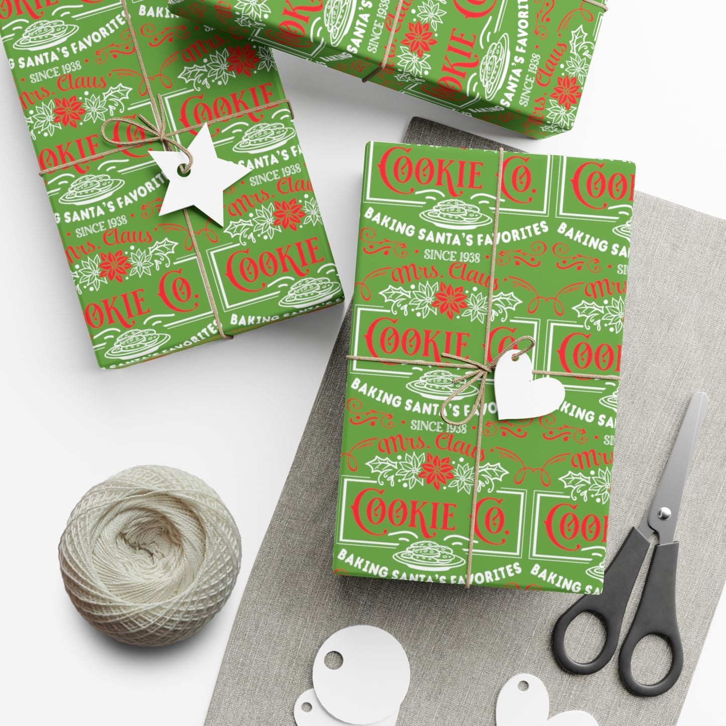 Mrs. Clause Cookie Company Gift Wrap Papers