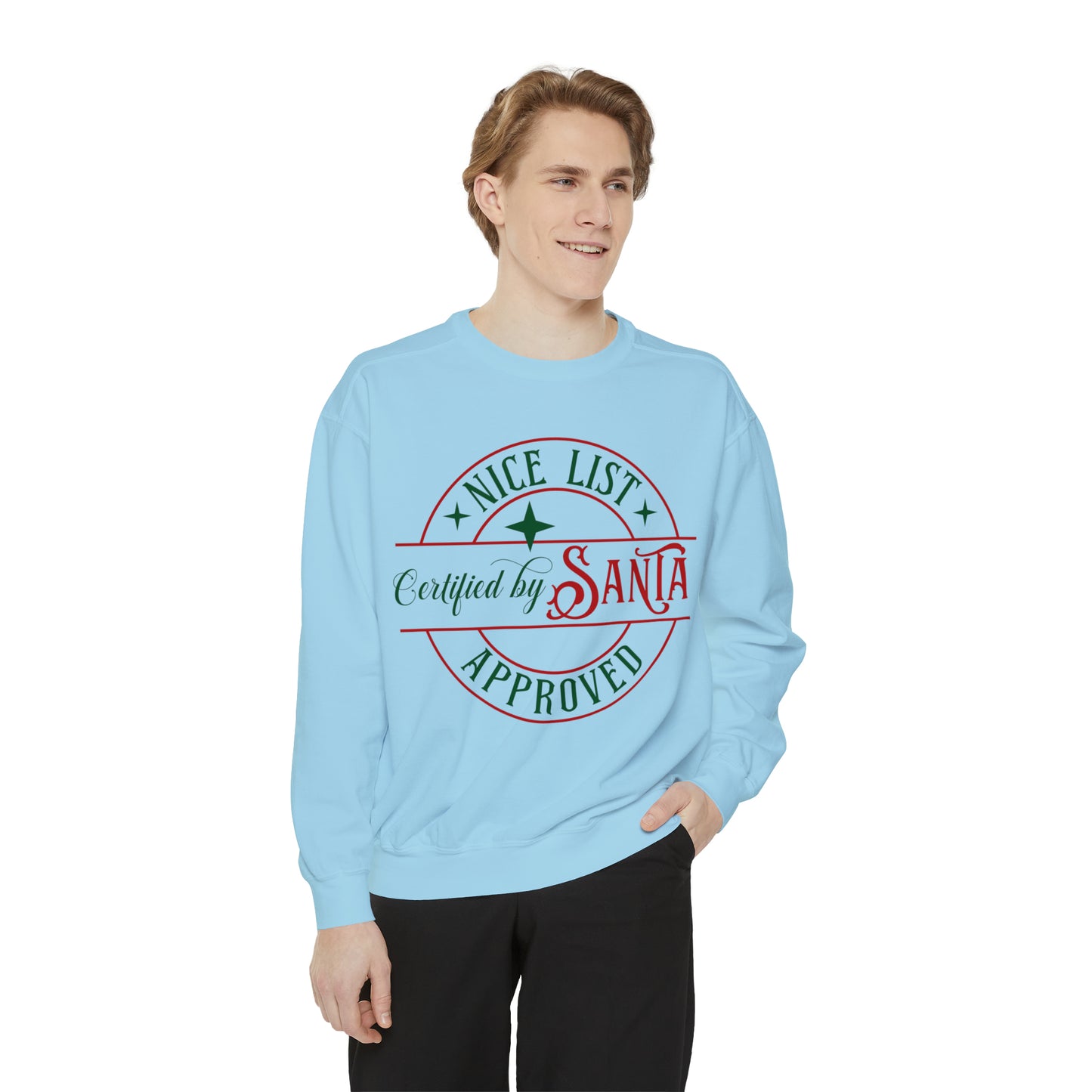 Nice List Unisex Garment-Dyed Sweatshirt