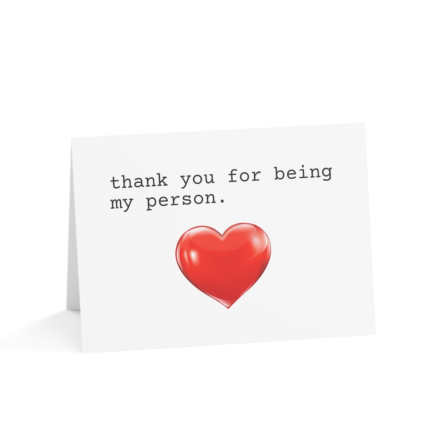 Thank You For Being My Person Greeting Cards (1, 10, 30, and 50pcs)