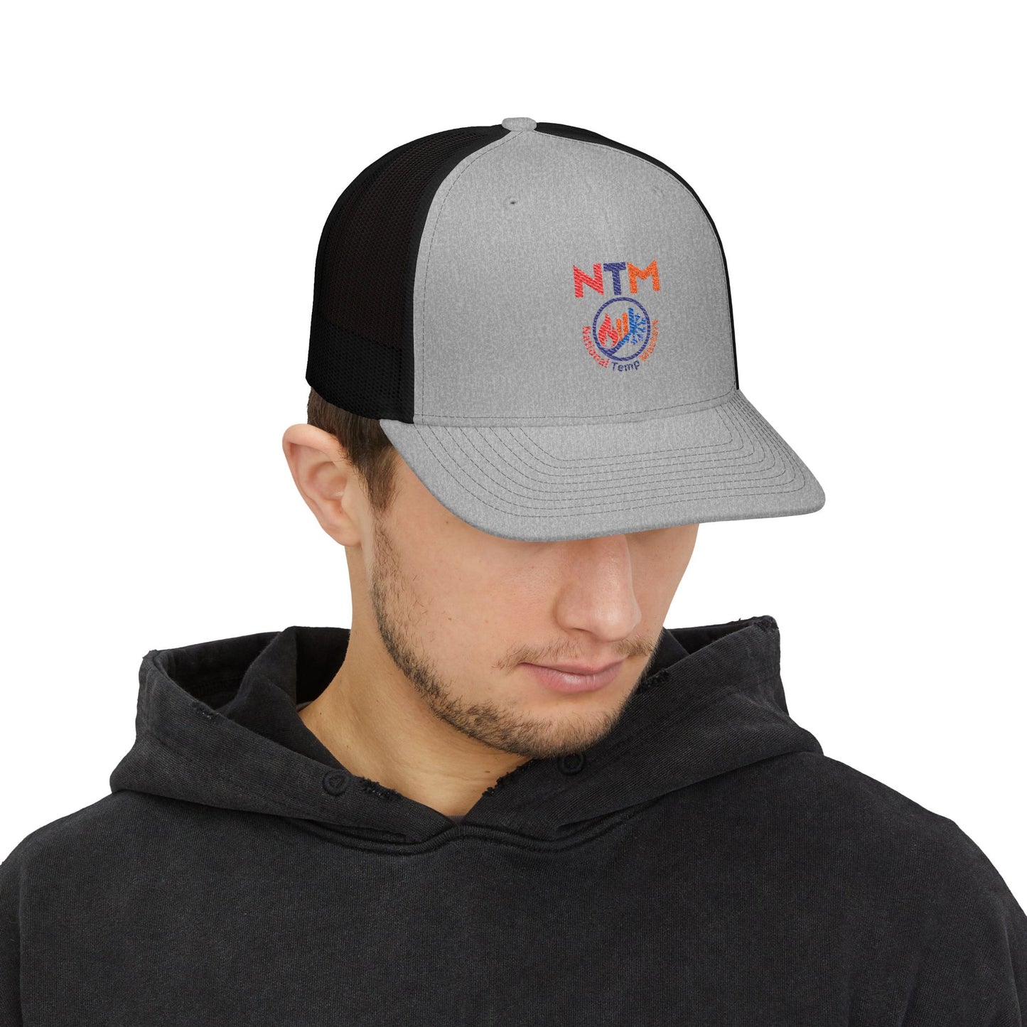 NTM Embroidered Snapback Trucker Cap | Stylish Outdoor Hat for All Occasions, Birthday Gift, Casual Accessory, Summer Essential