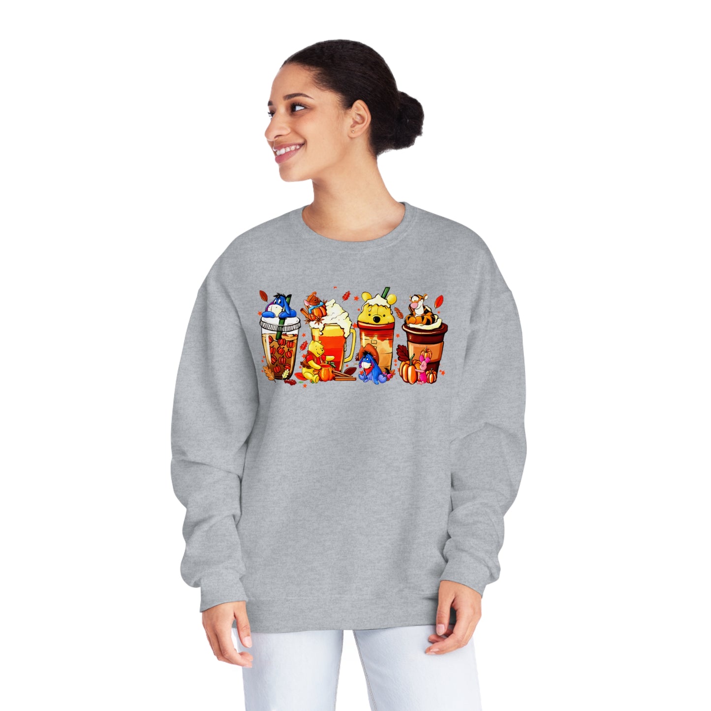 Pooh Bear Latte Unisex NuBlend® Crewneck Sweatshirt