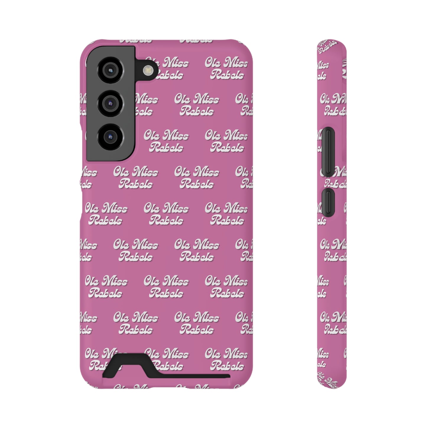 iPhone and Samsung Ole Miss Rebels (PINK) Phone Case With Card Holder