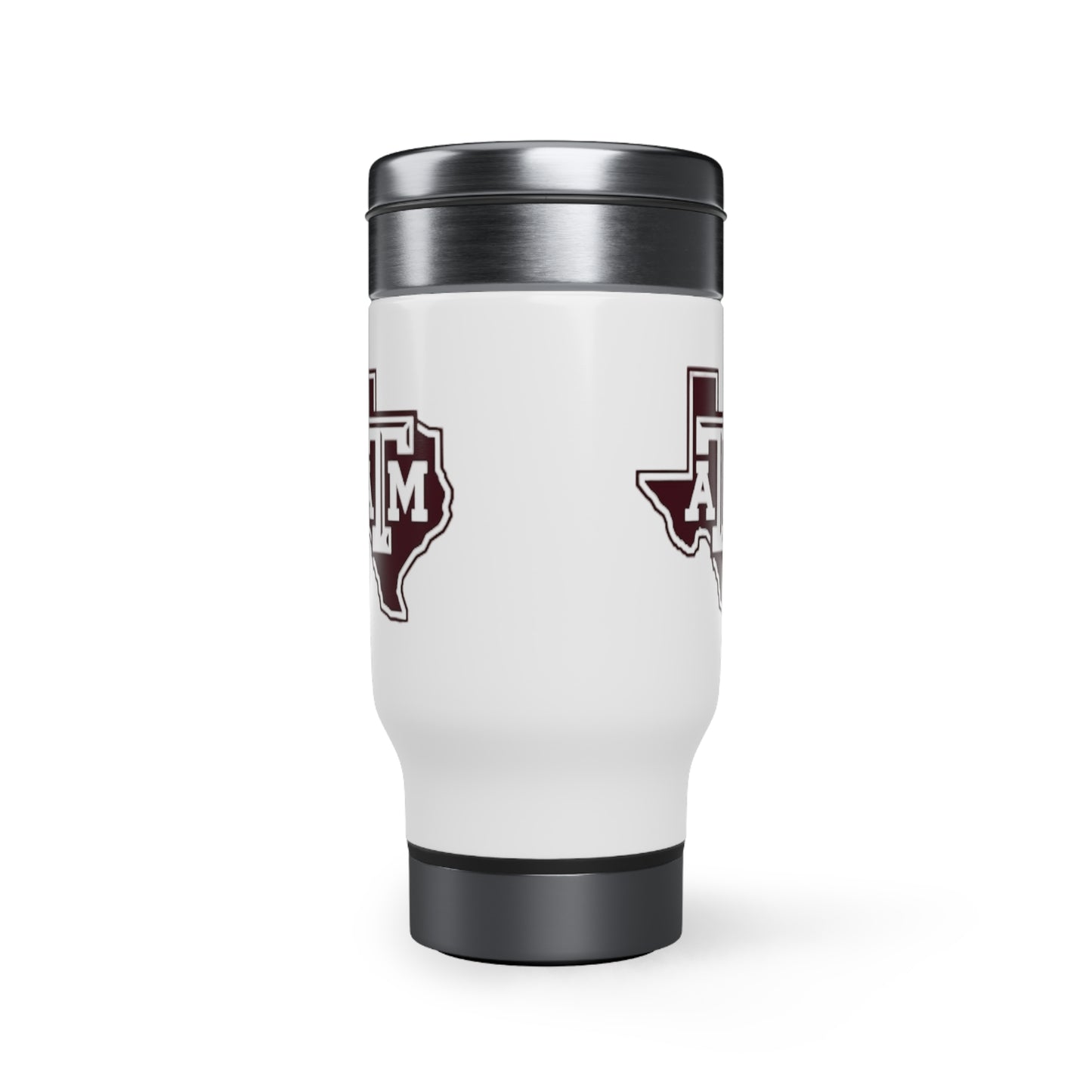 Texas A&M Stainless Steel Travel Mug with Handle, 14oz