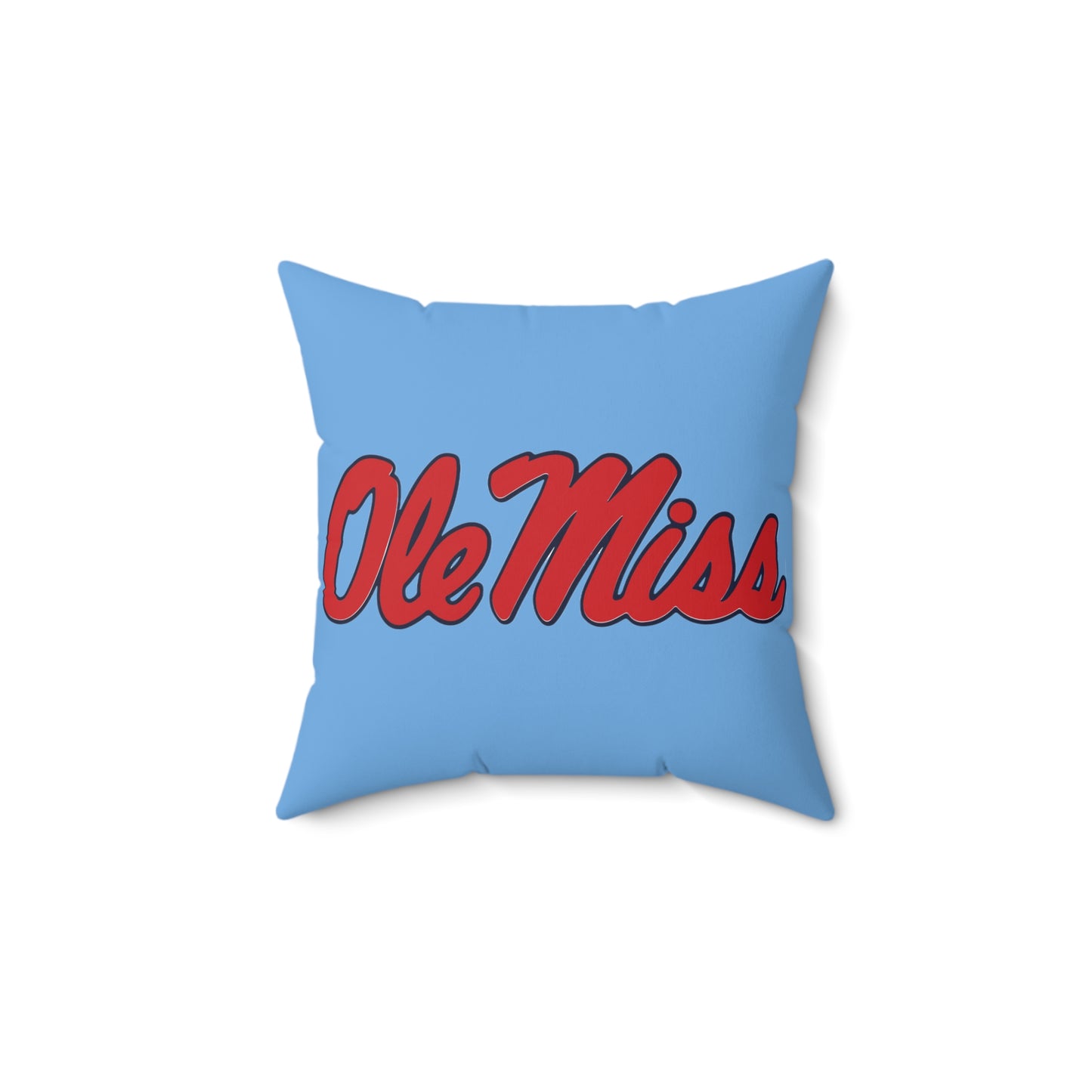 Ole Miss I am a Rebel Spun Polyester Square Pillow