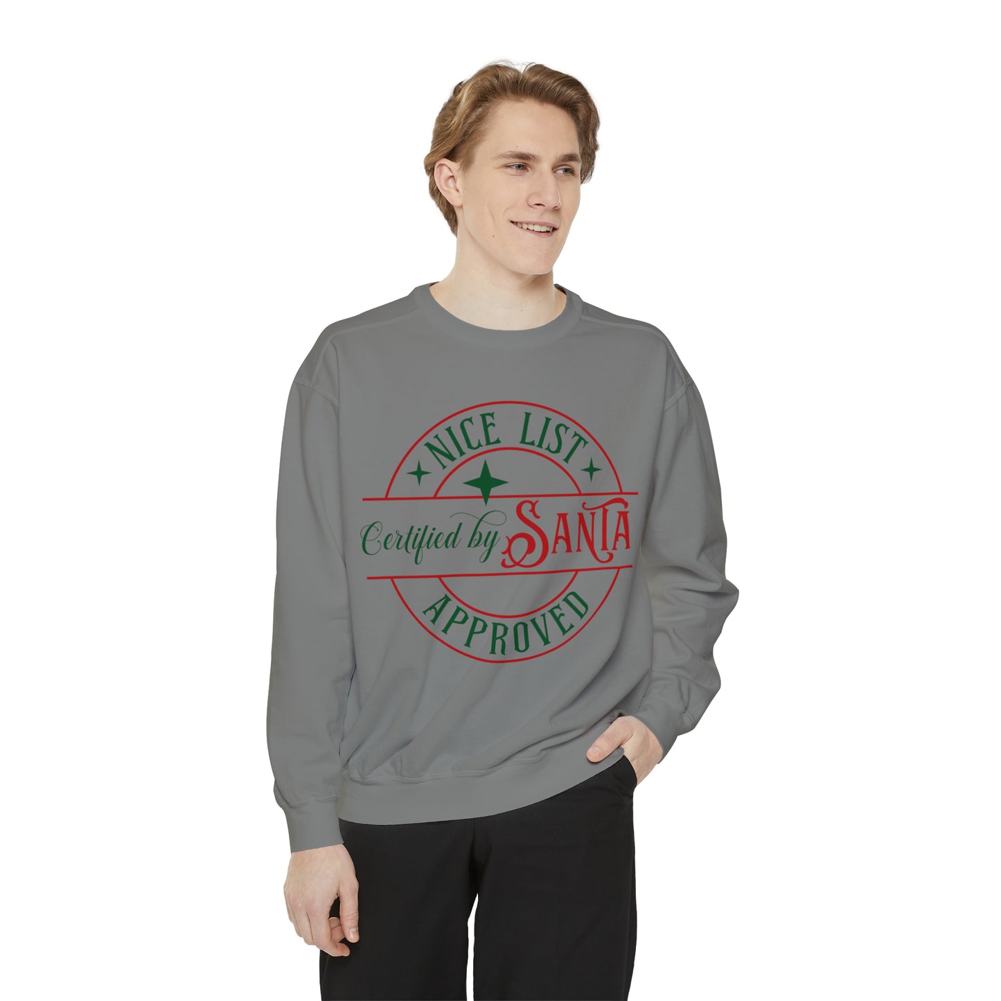 Nice List Unisex Garment-Dyed Sweatshirt