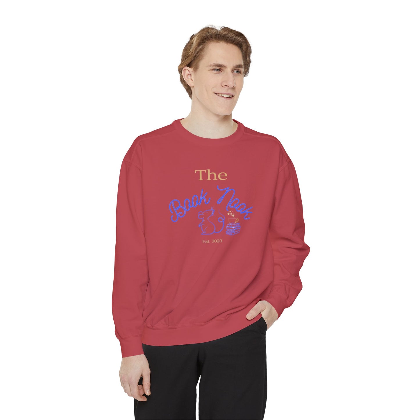 The Book Nook - Unisex Garment-Dyed Sweatshirt