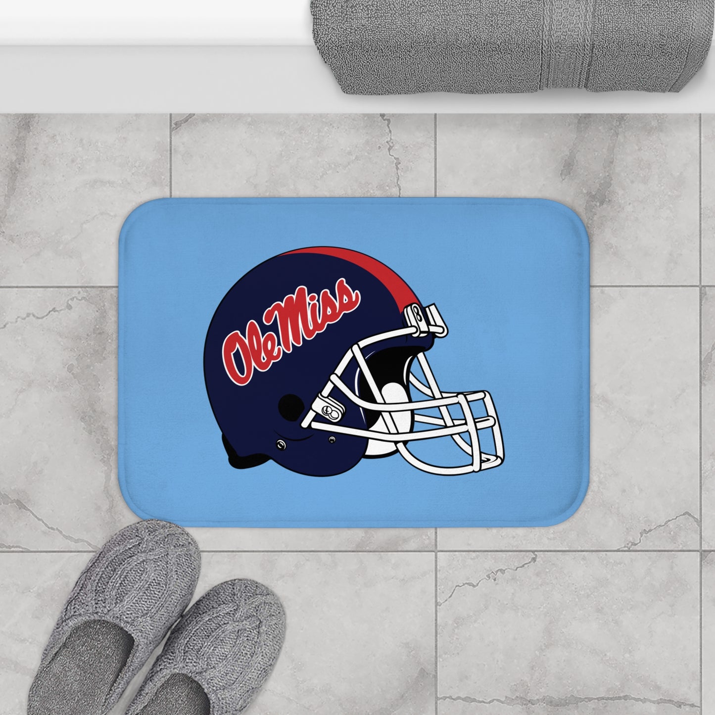 Ole Miss Helmet Bath Mat