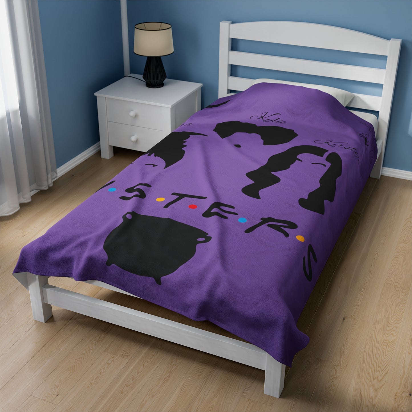 Sanderson Sisters (custom names) Velveteen Plush Blanket