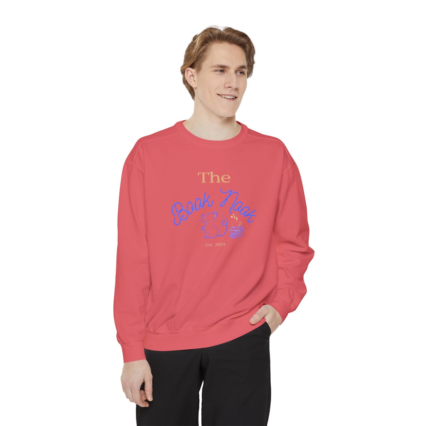 The Book Nook - Unisex Garment-Dyed Sweatshirt