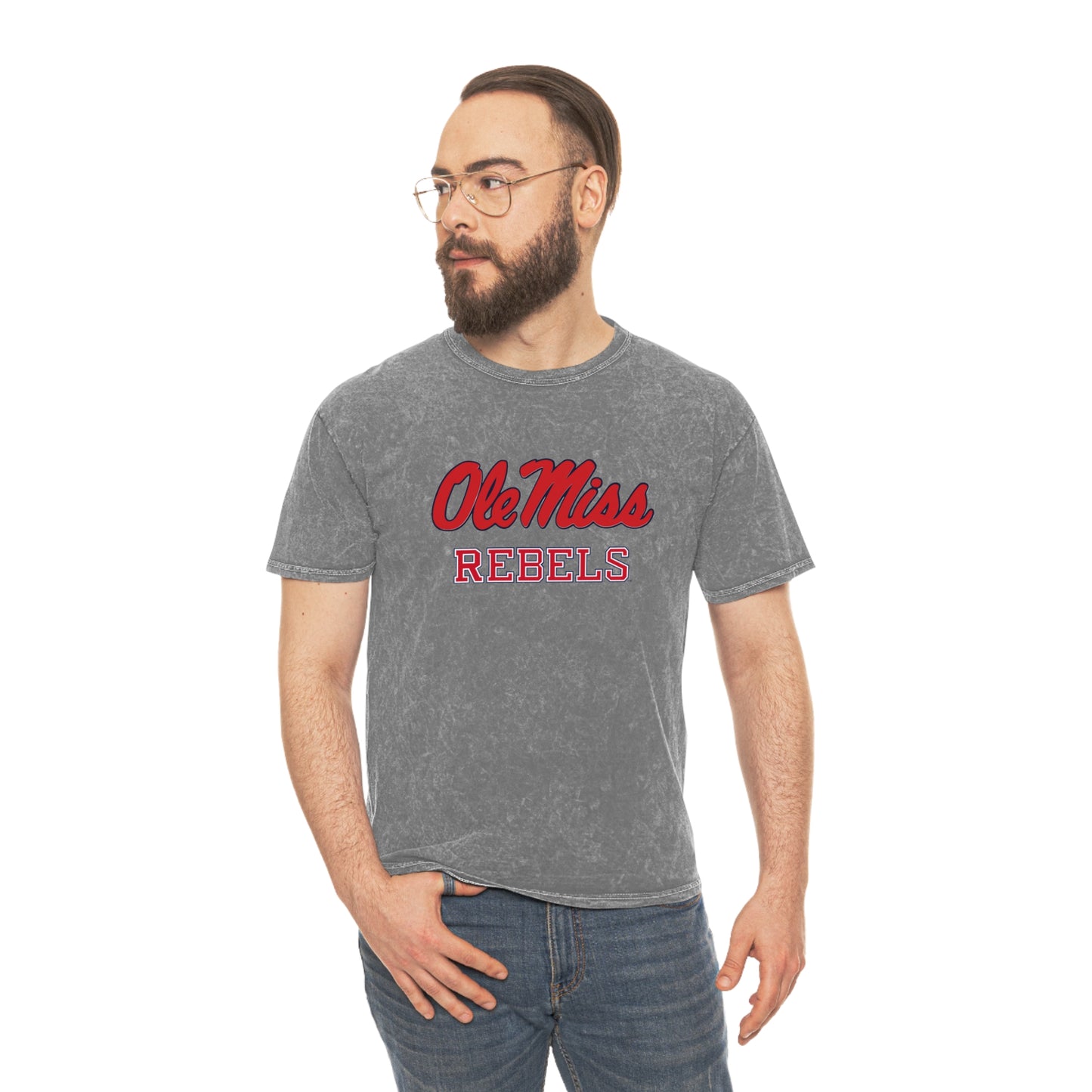 Ole Miss Rebels Unisex Mineral Wash T-Shirt