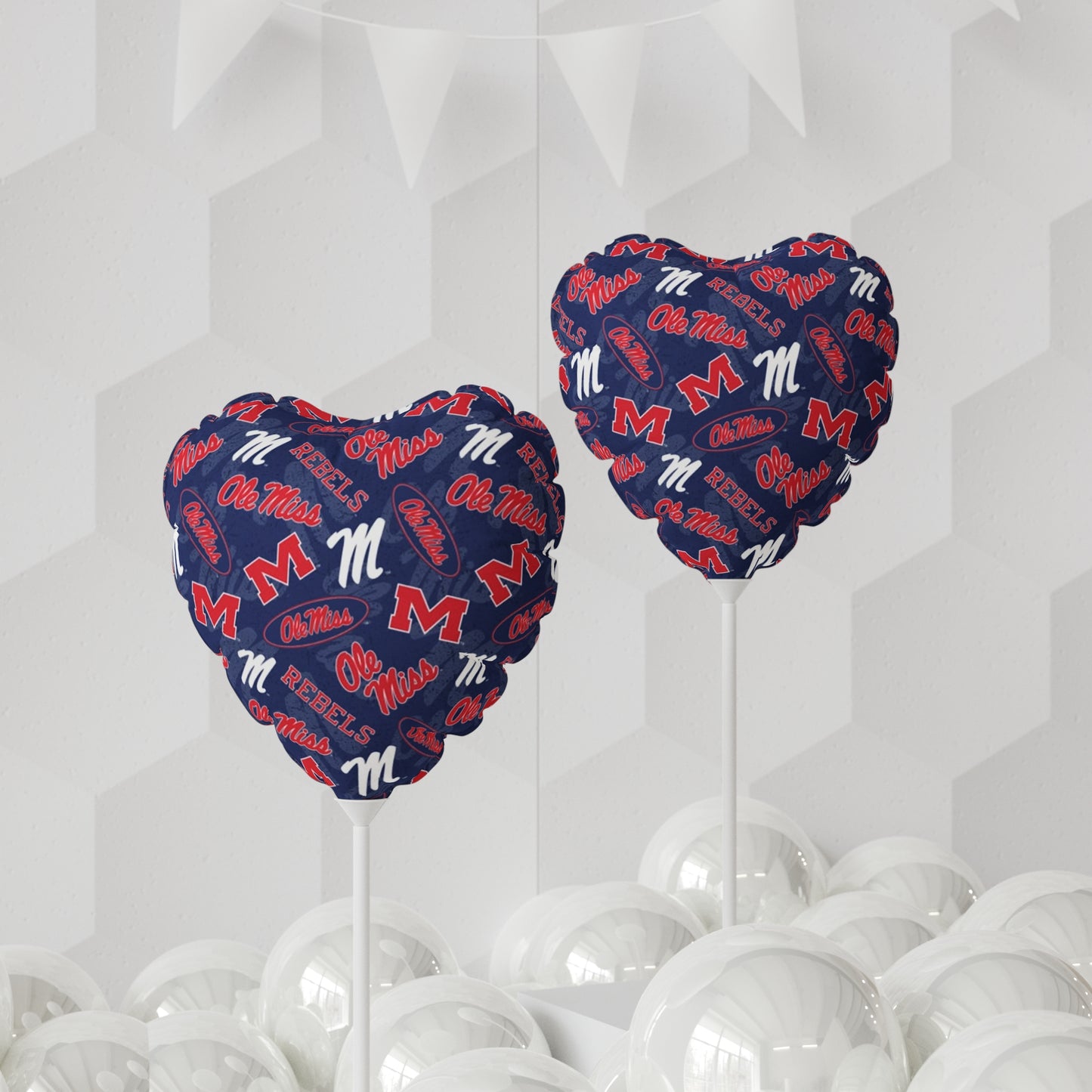 Ole Miss Balloon (Round and Heart-shaped), 11"