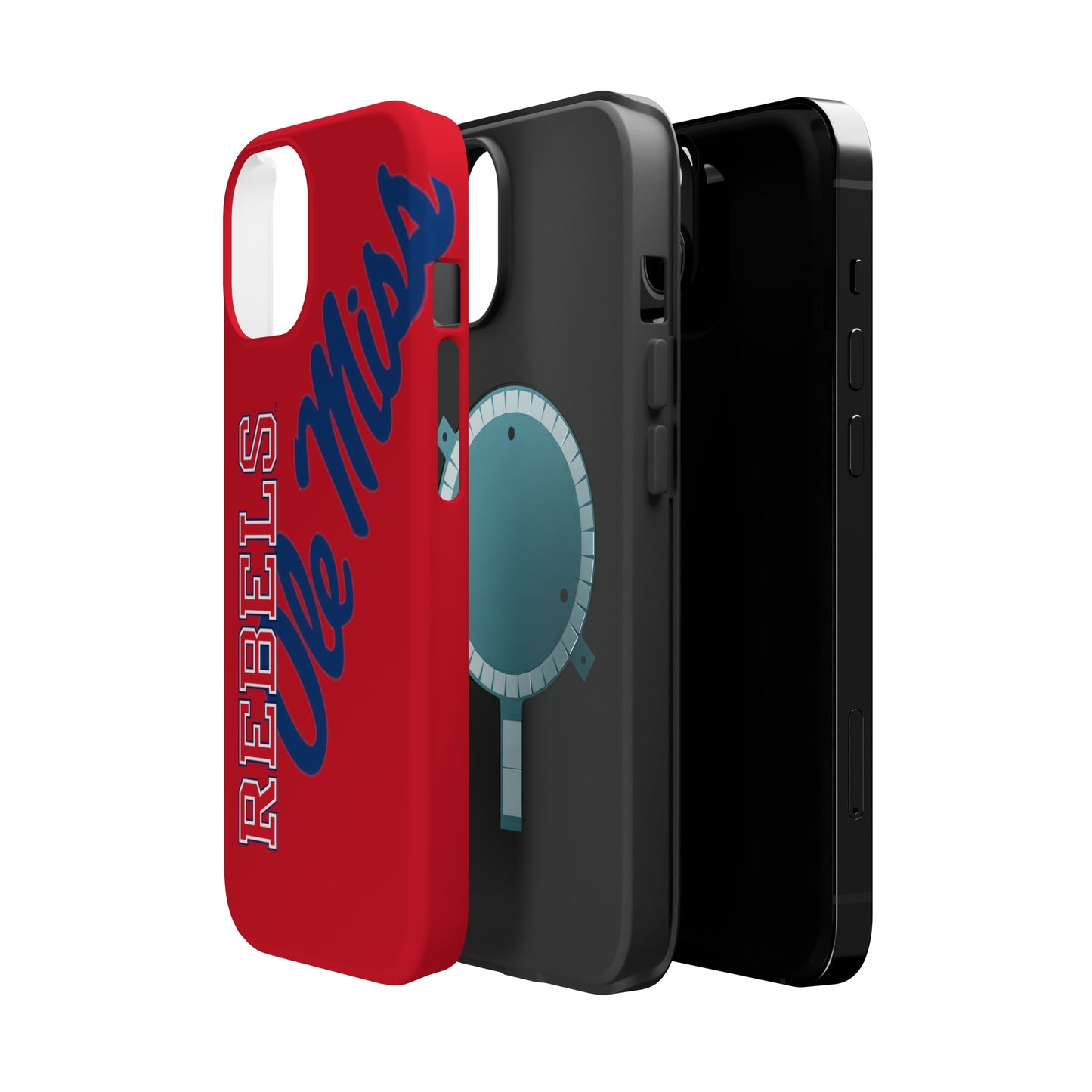 Ole Miss Rebels Iphone 14 MagSafe Tough Case (RED)