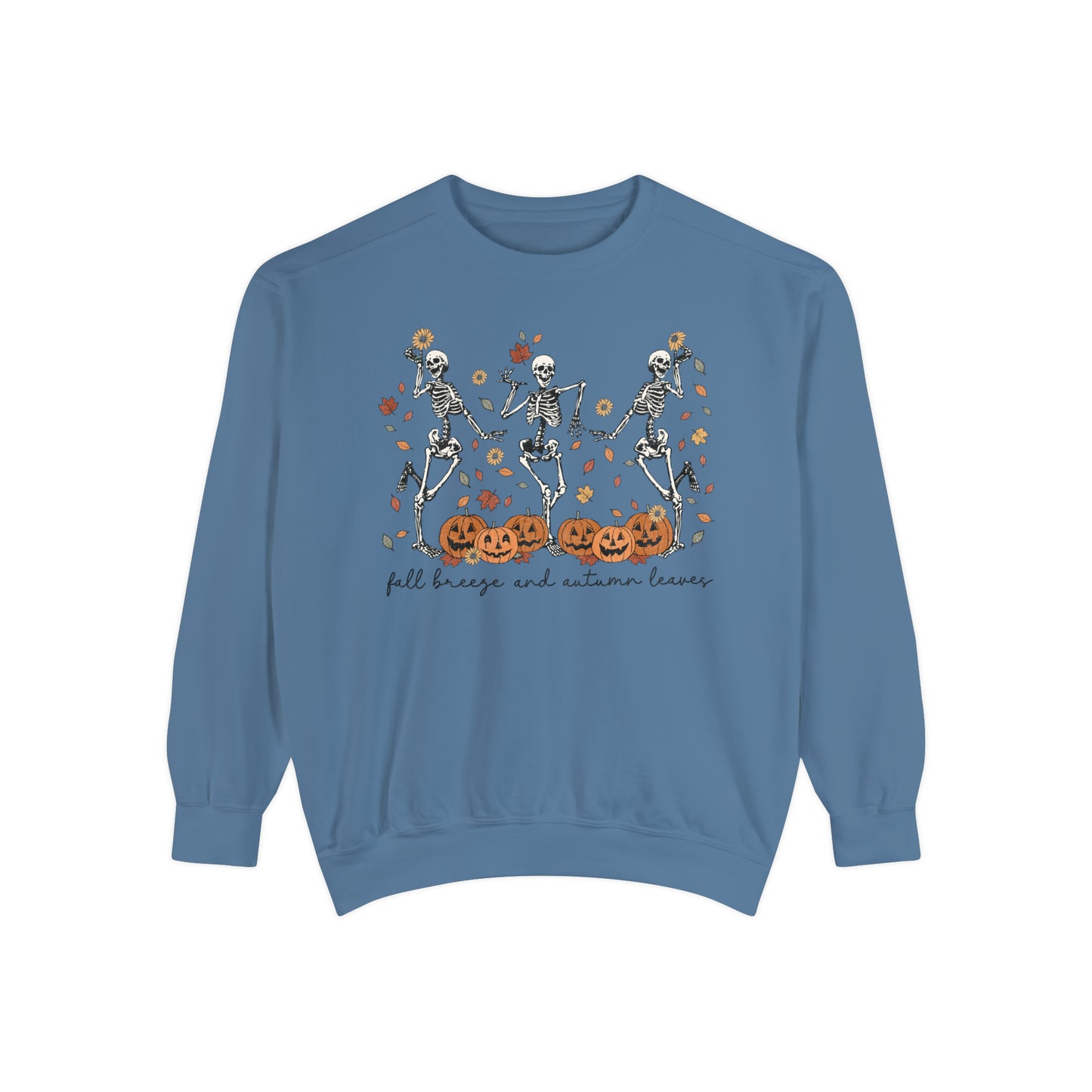 Dancing Skeleton Unisex Garment-Dyed Sweatshirt
